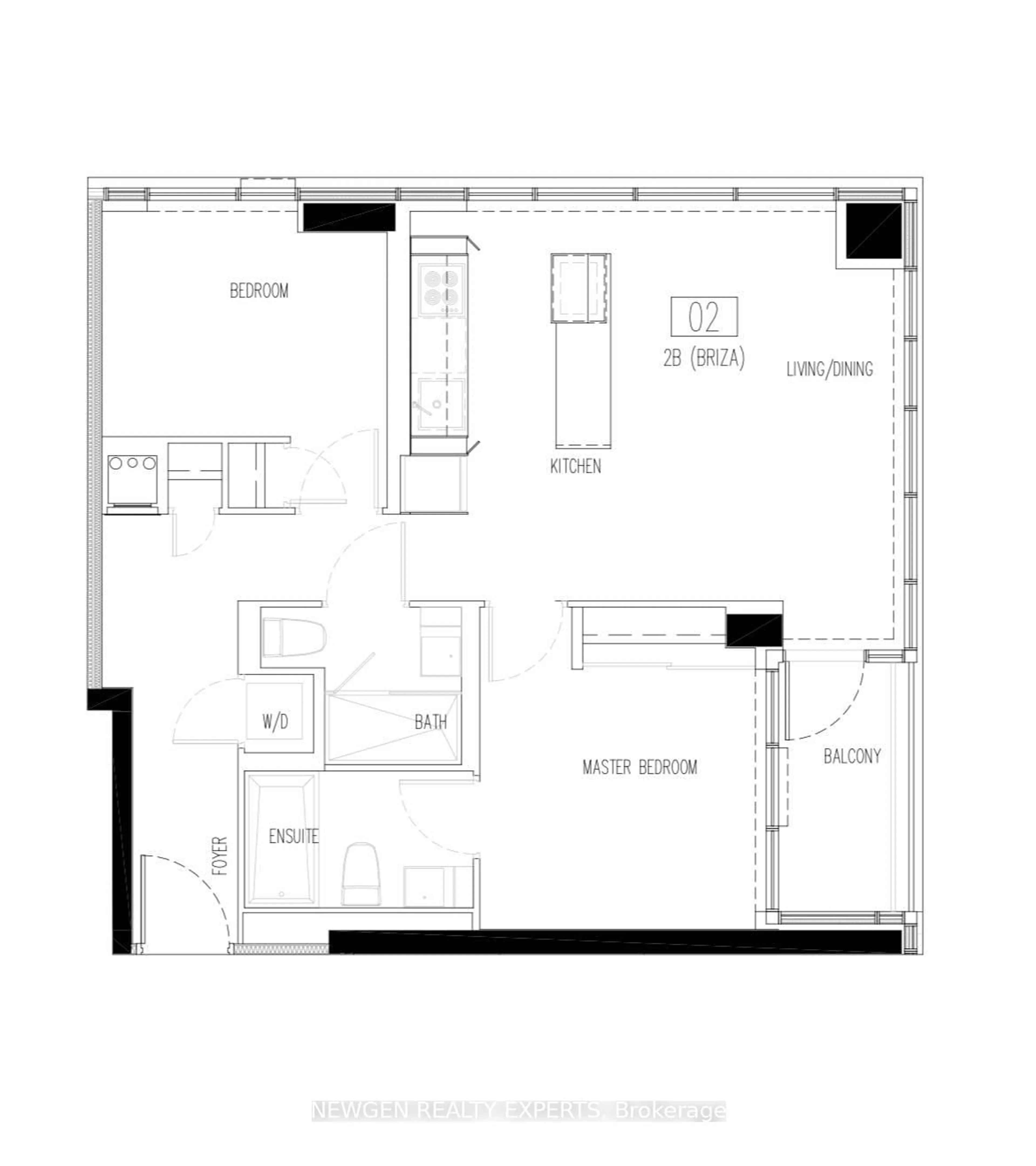 Floor plan for 370 martha St #1602, Burlington Ontario L7R 0G9
