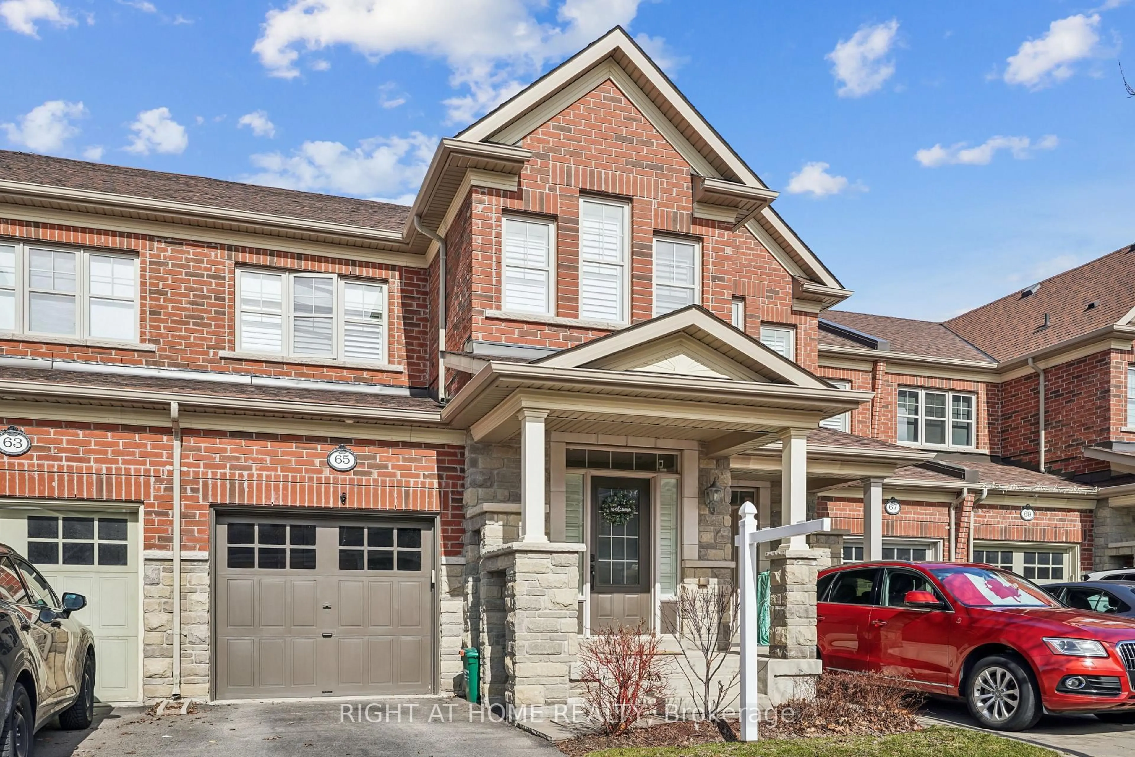 Home with brick exterior material, street for 65 Hanson Cres, Milton Ontario L9T 8L4