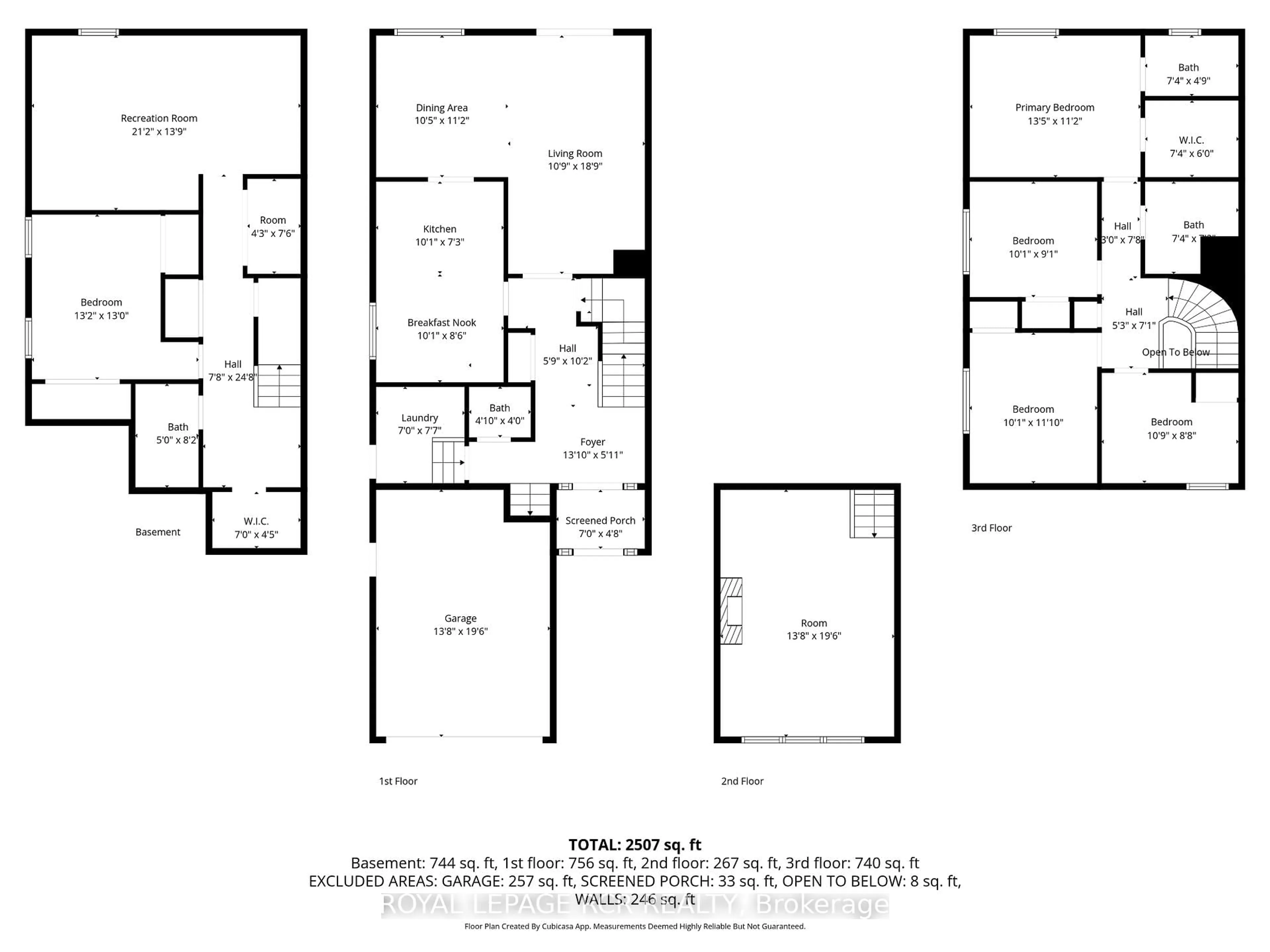 Floor plan for 1503 Maple Ridge Dr, Mississauga Ontario L4W 3Z5
