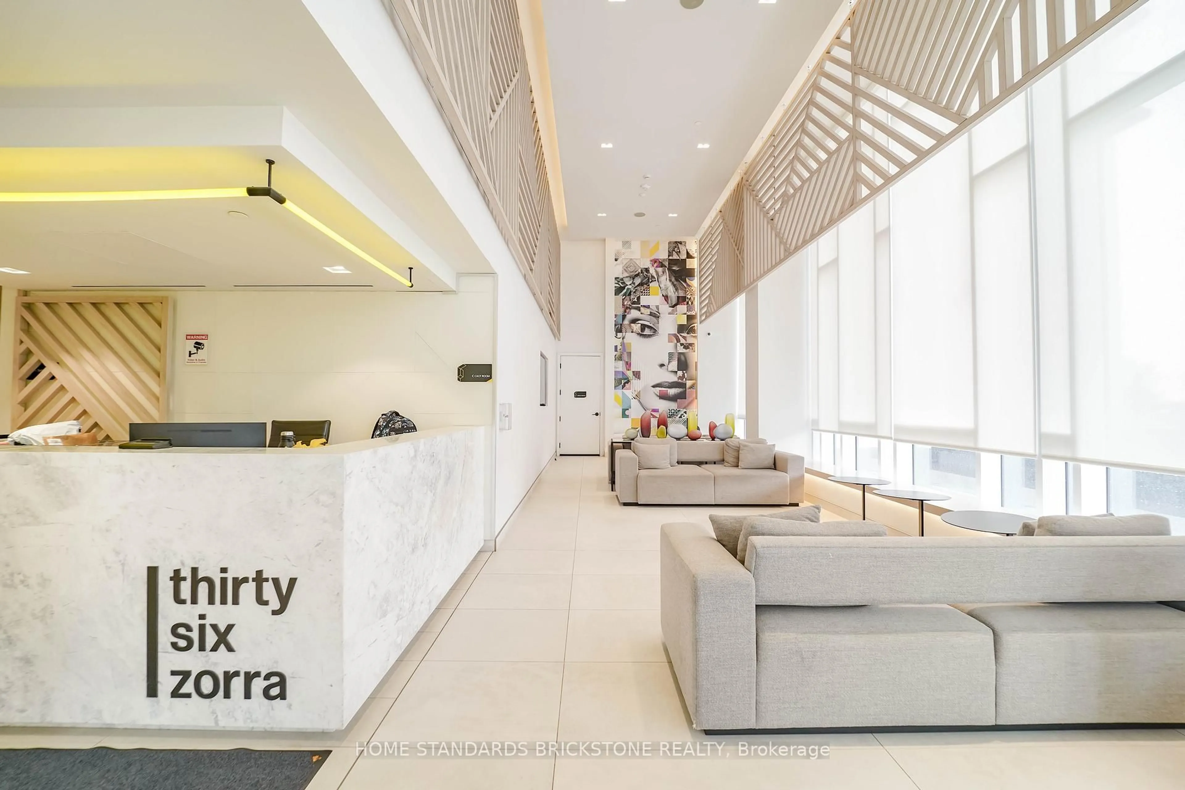 Lobby for 36 Zorra St #3203, Toronto Ontario M8Z 0G5