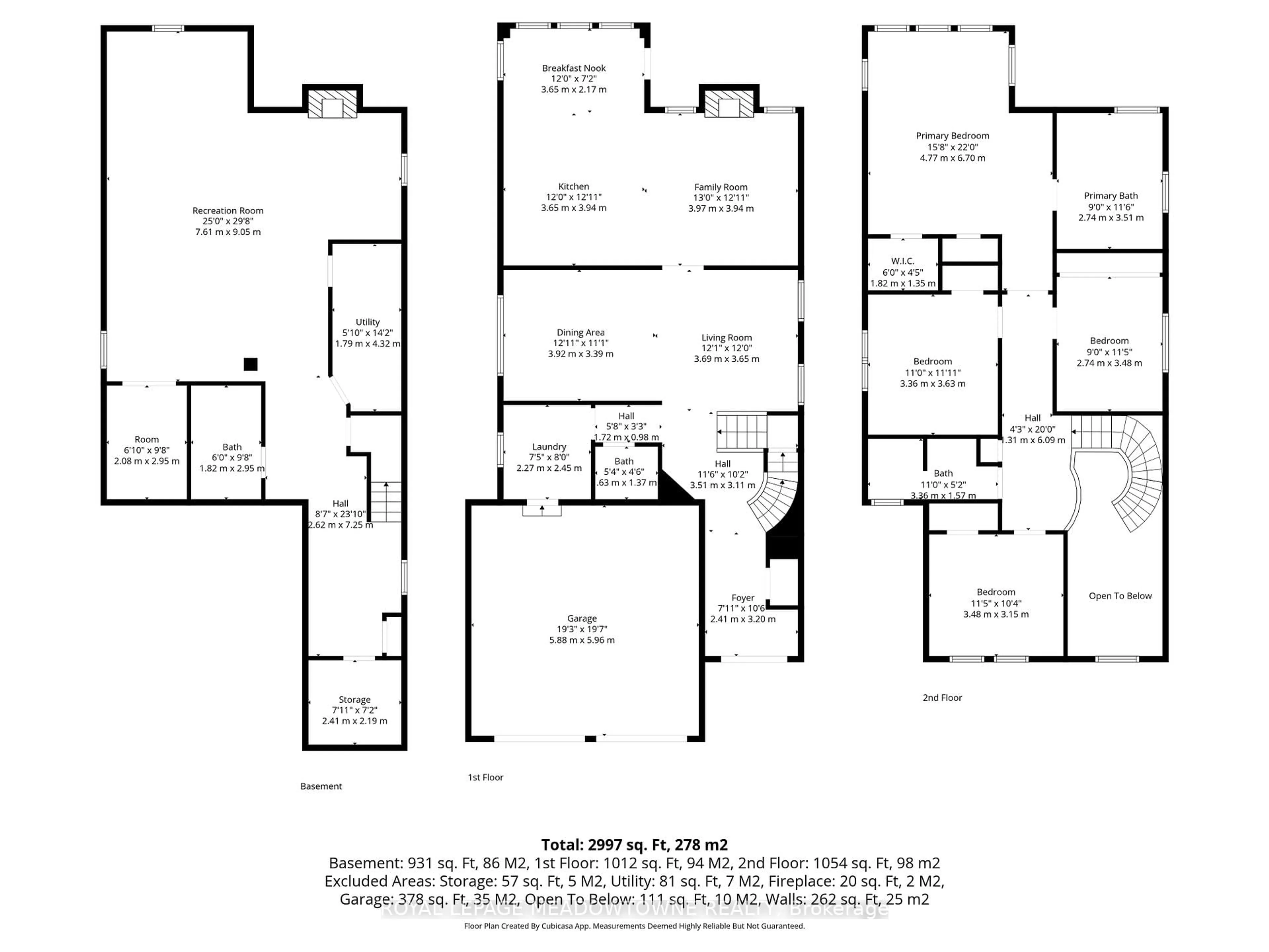 Floor plan for 10 Silver Pond Dr, Halton Hills Ontario L7G 6L9