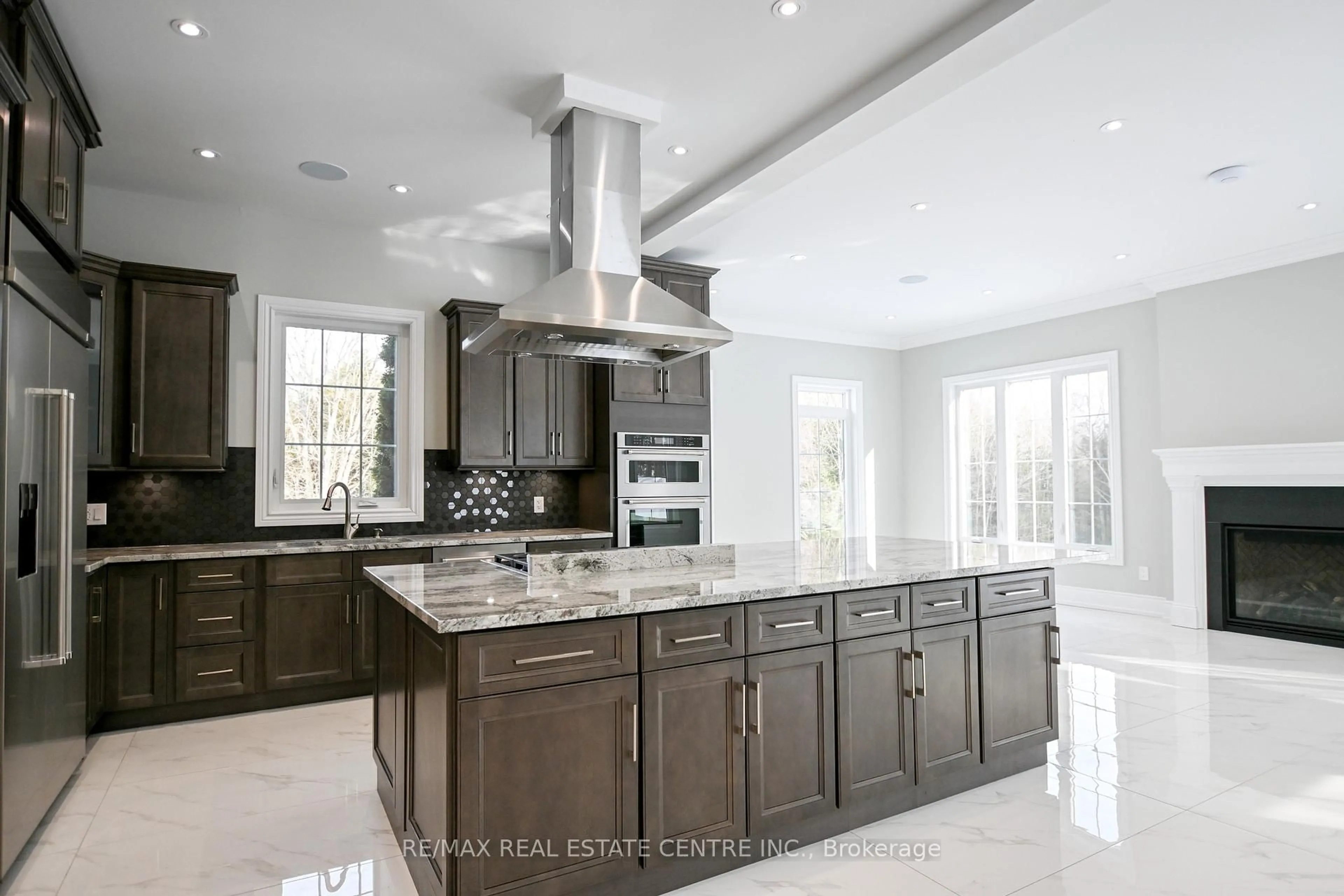 Open concept kitchen, ceramic/tile floor for 12 Flaherty Lane, Caledon Ontario L7K 2P3