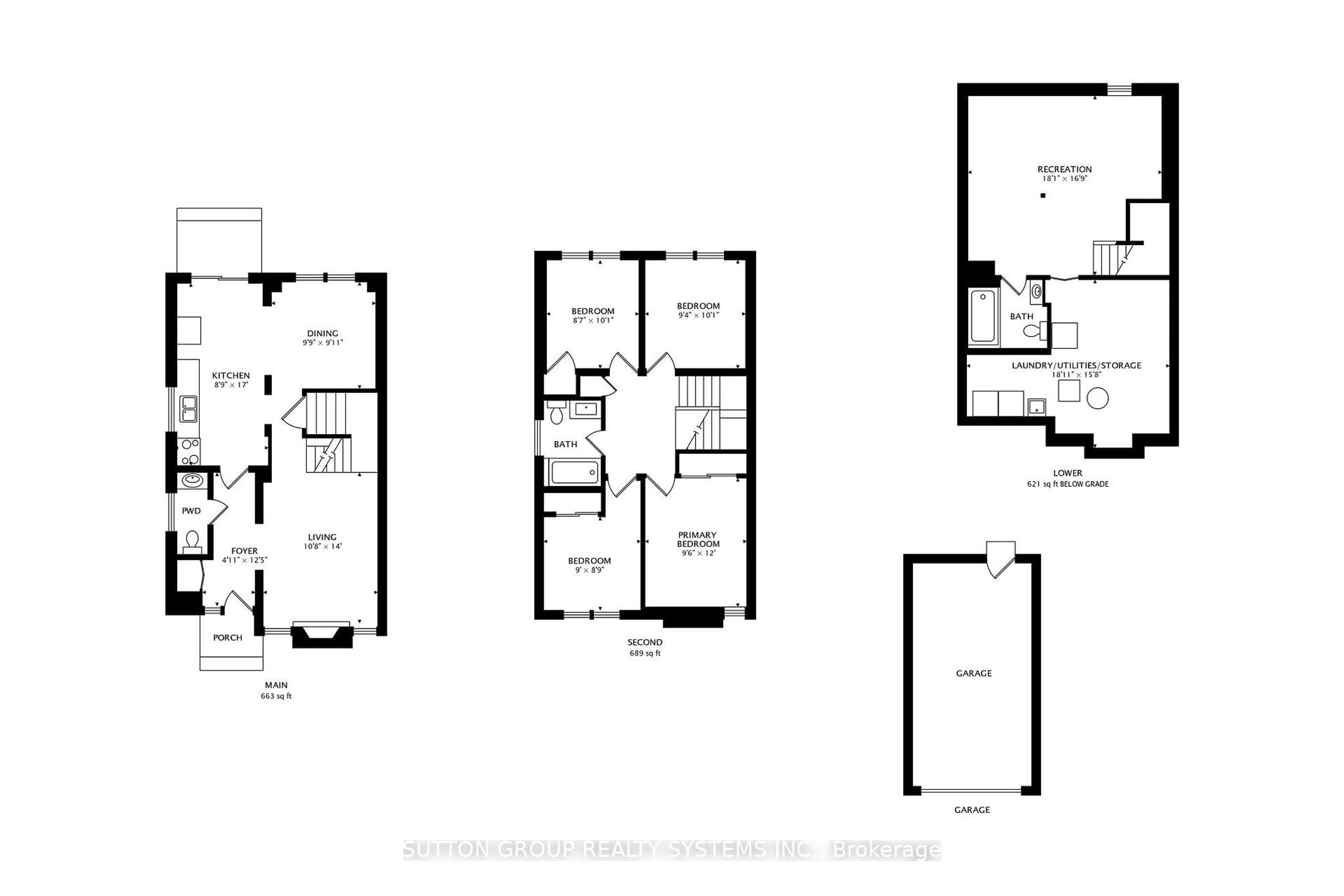 Floor plan for 2662 Canberra Rd, Mississauga Ontario L5N 1M7