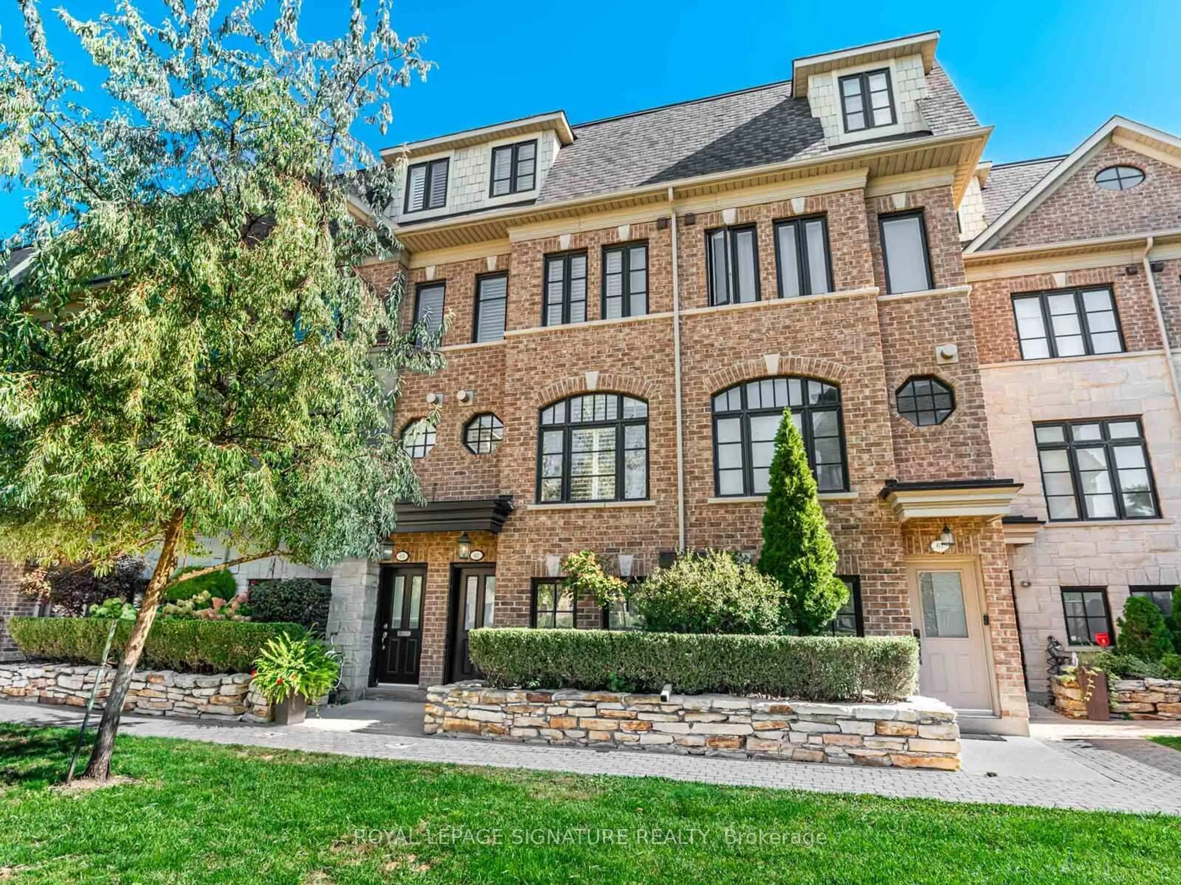 Home with brick exterior material, street for 63 Ruby Lang Lane, Toronto Ontario M8Z 0B8