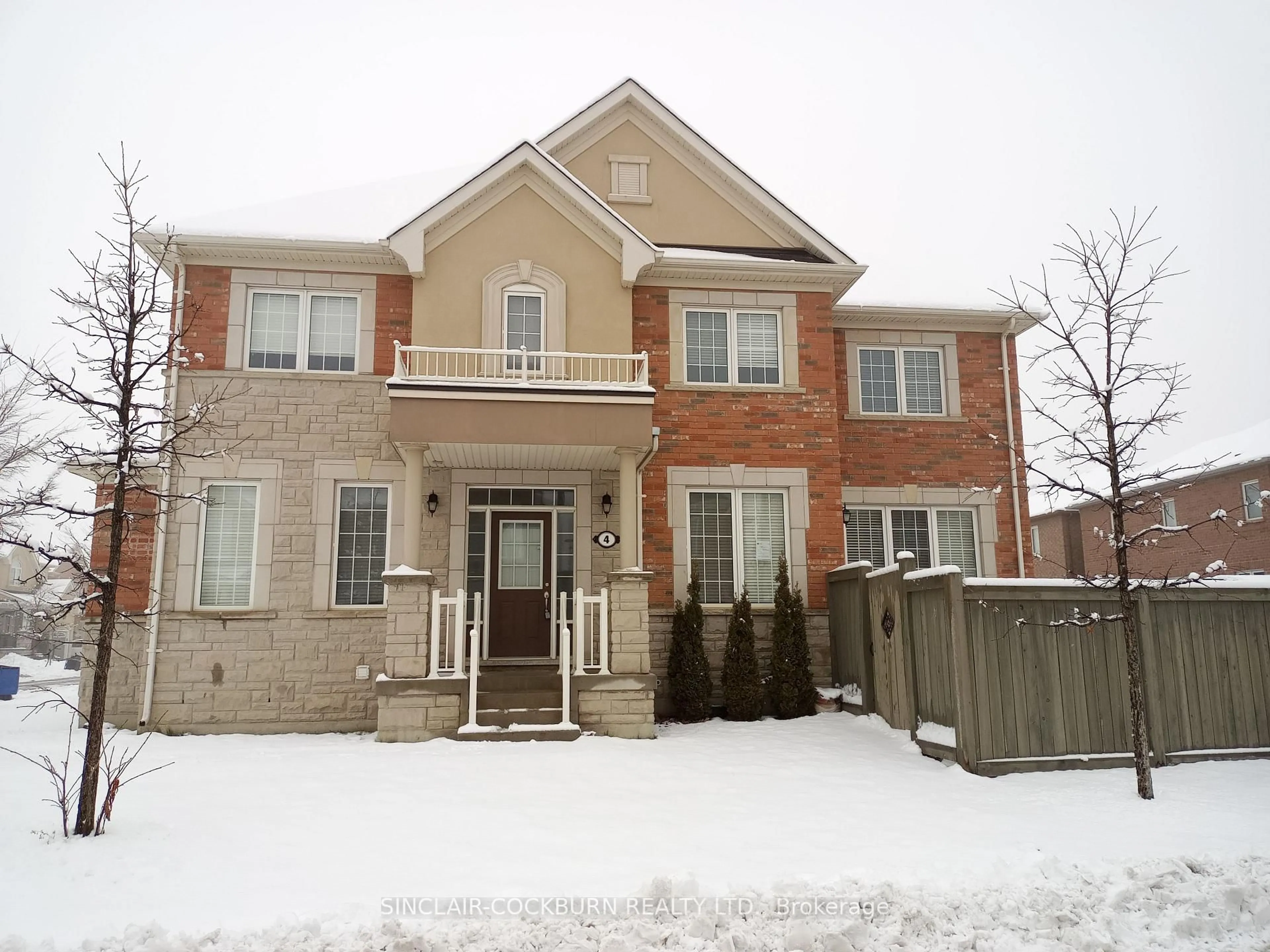 Home with brick exterior material, street for 4 Redfern St, Brampton Ontario L7A 4T7