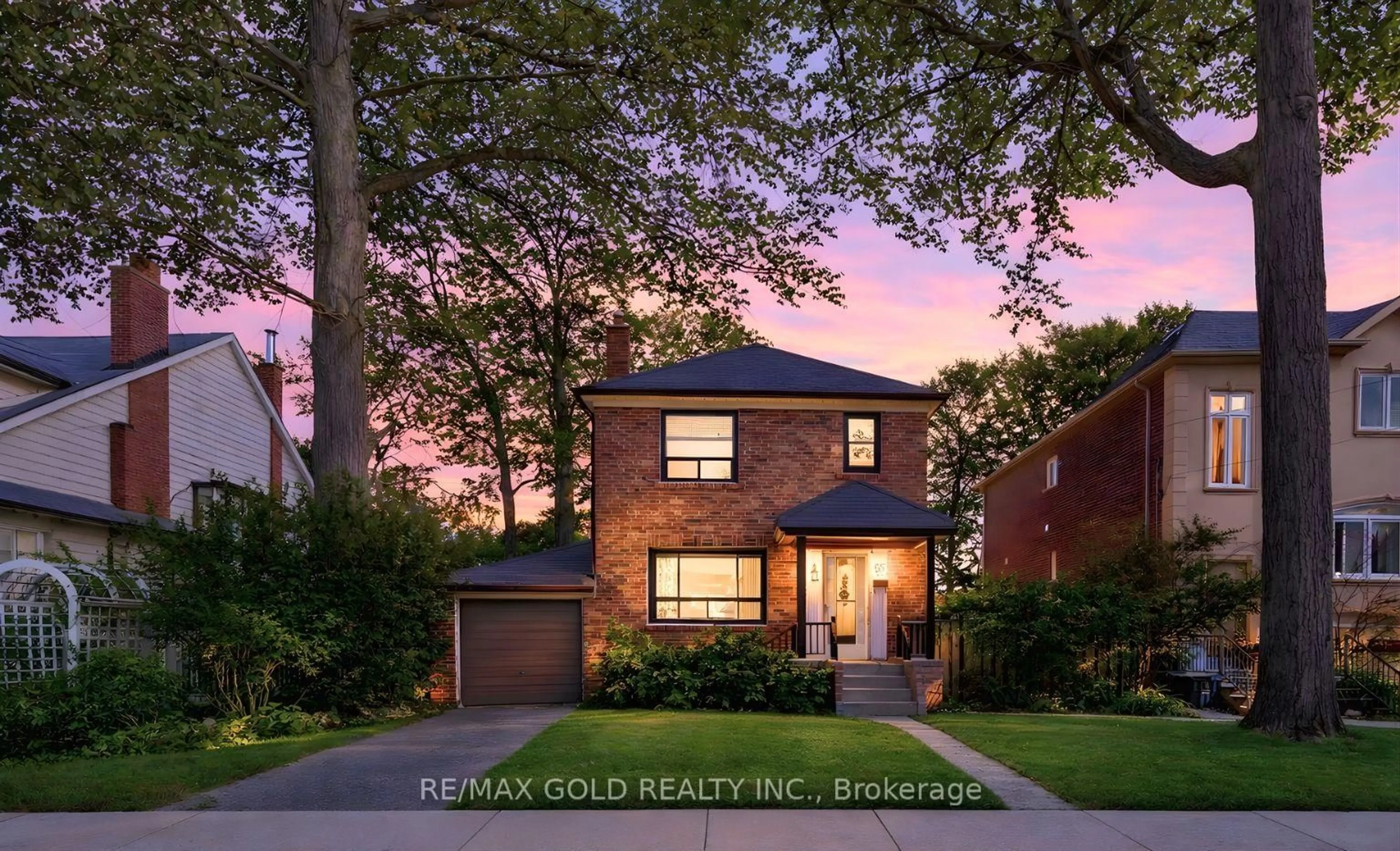 Home with brick exterior material, street for 65 Long Branch Ave, Toronto Ontario M8W 3J3