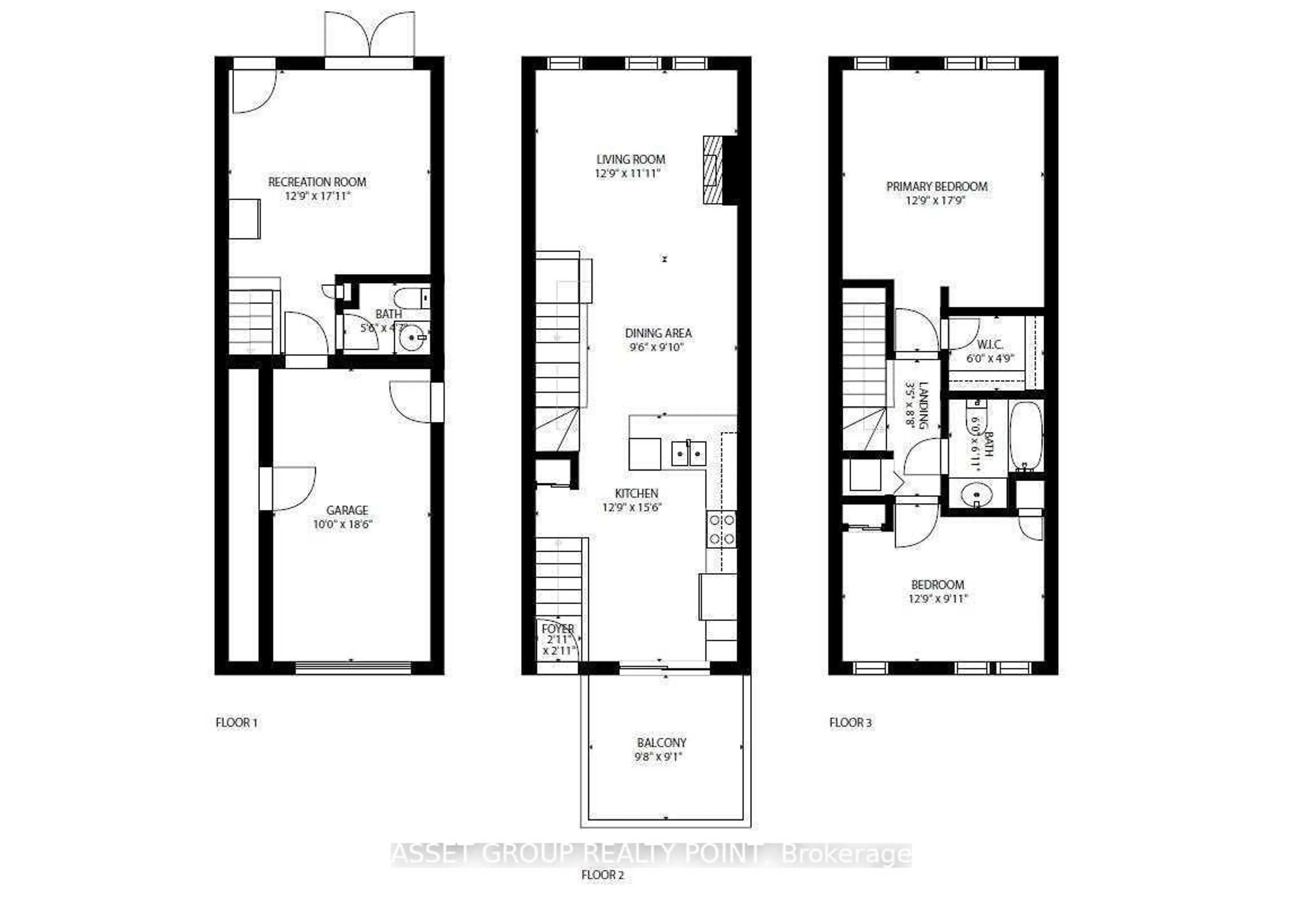 Floor plan for 1751 Lampman Ave #33, Burlington Ontario L7L 6W3