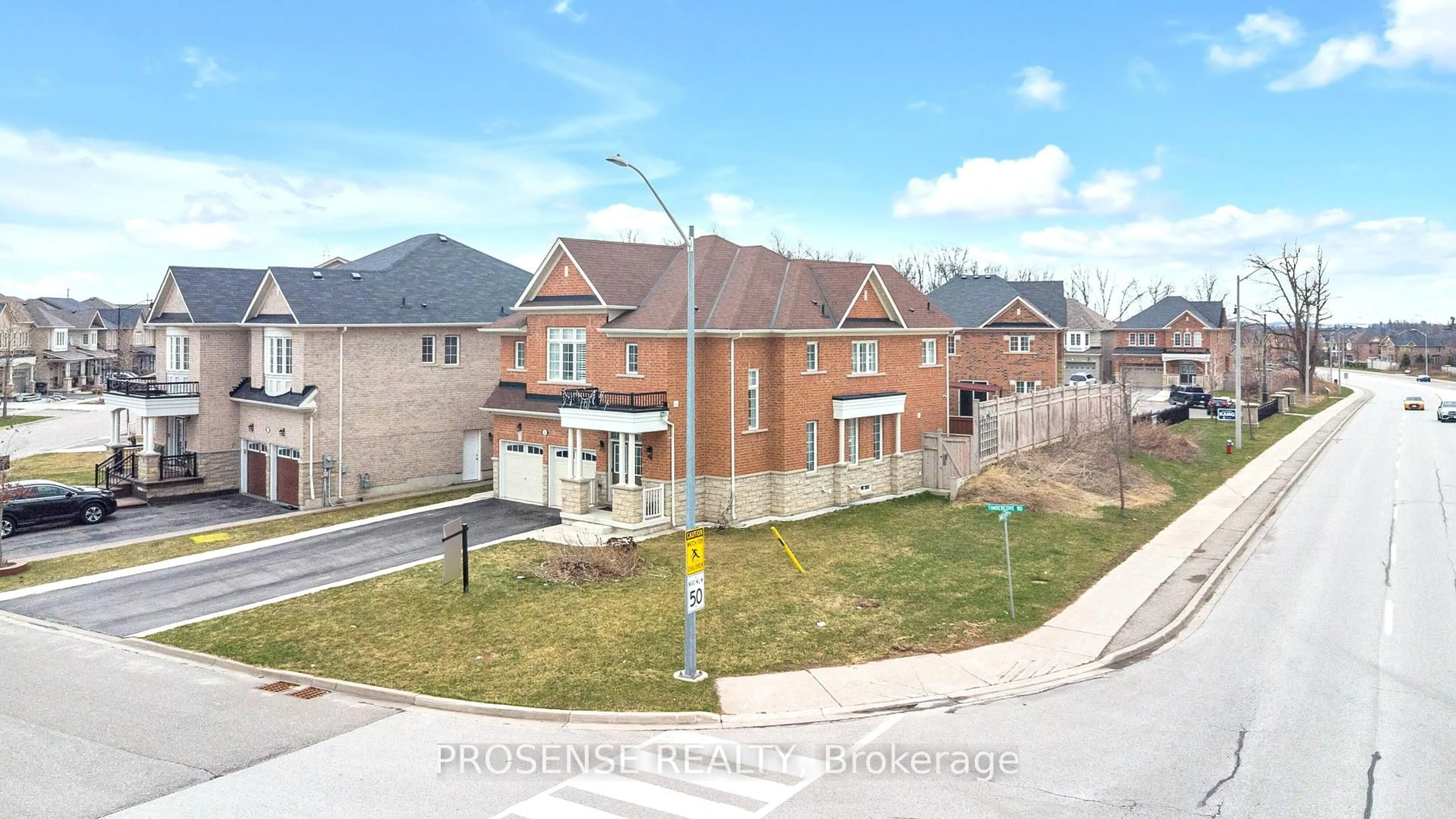 A pic from outside/outdoor area/front of a property/back of a property/a pic from drone, street for 2 Timbercove Rd, Brampton Ontario L6Y 0W9