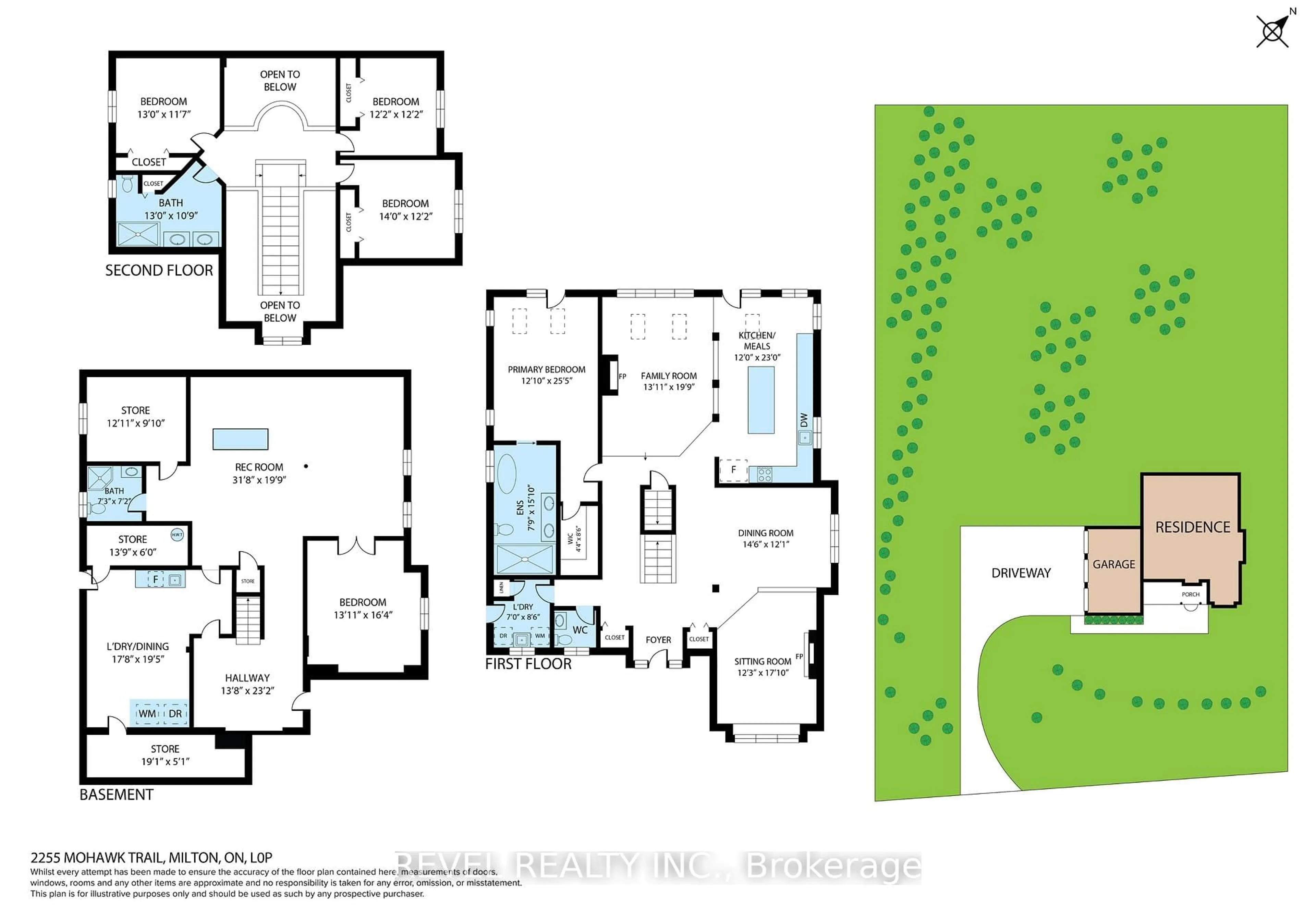 Floor plan for 2255 Mohawk Tr, Milton Ontario L0P 1B0