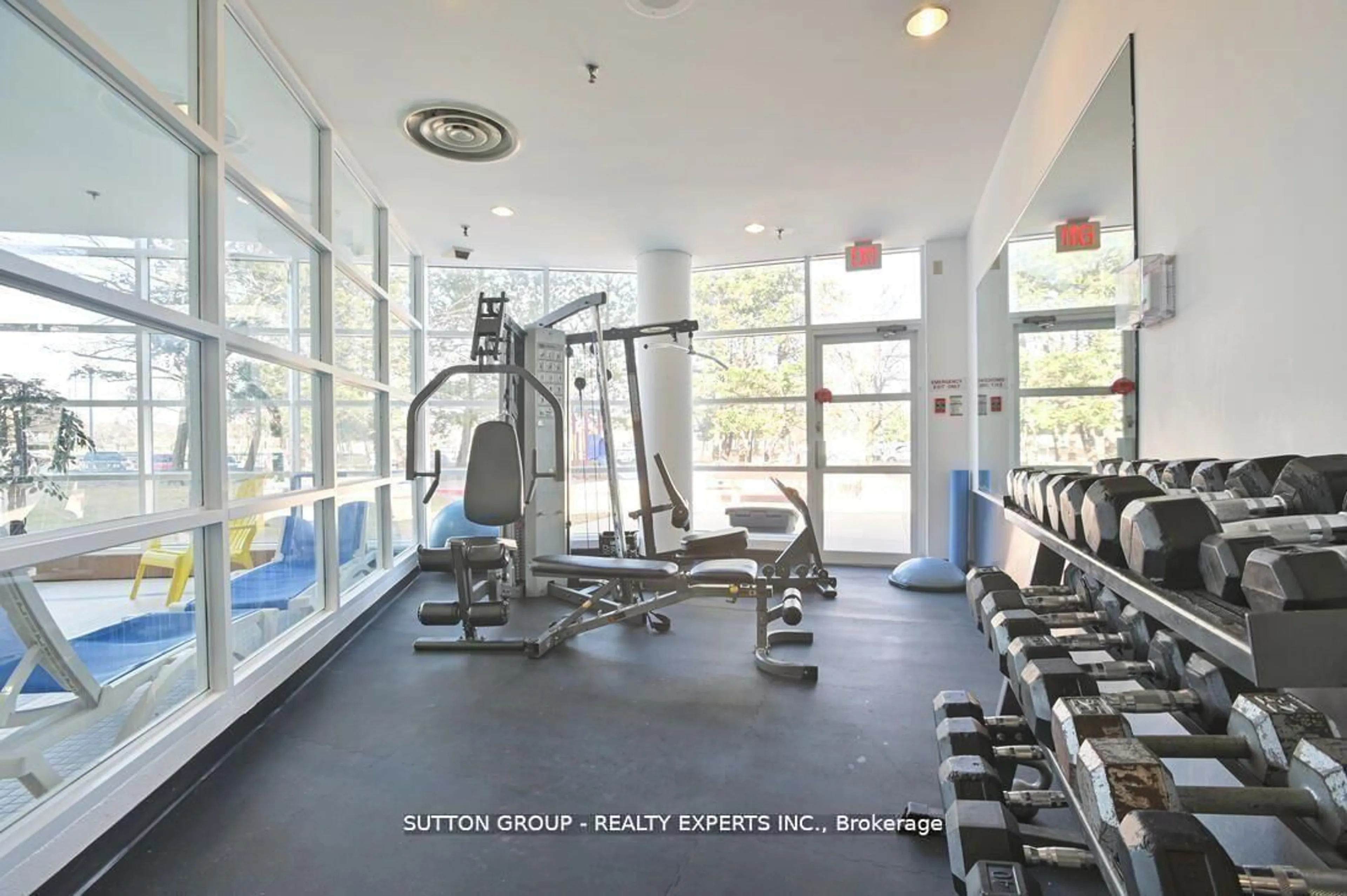 Gym or fitness room for 35 Trailwood Dr #713, Mississauga Ontario L4Z 3L6