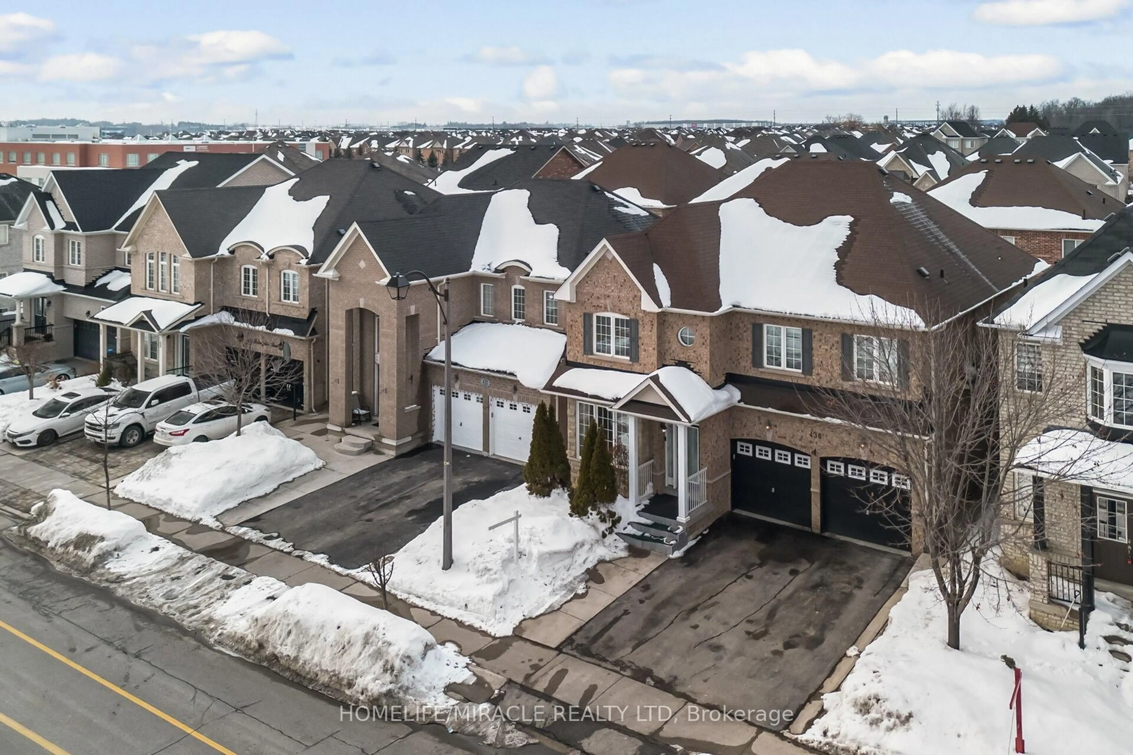 A pic from outside/outdoor area/front of a property/back of a property/a pic from drone, street for 430 Father Tobin Rd, Brampton Ontario L6R 0S2
