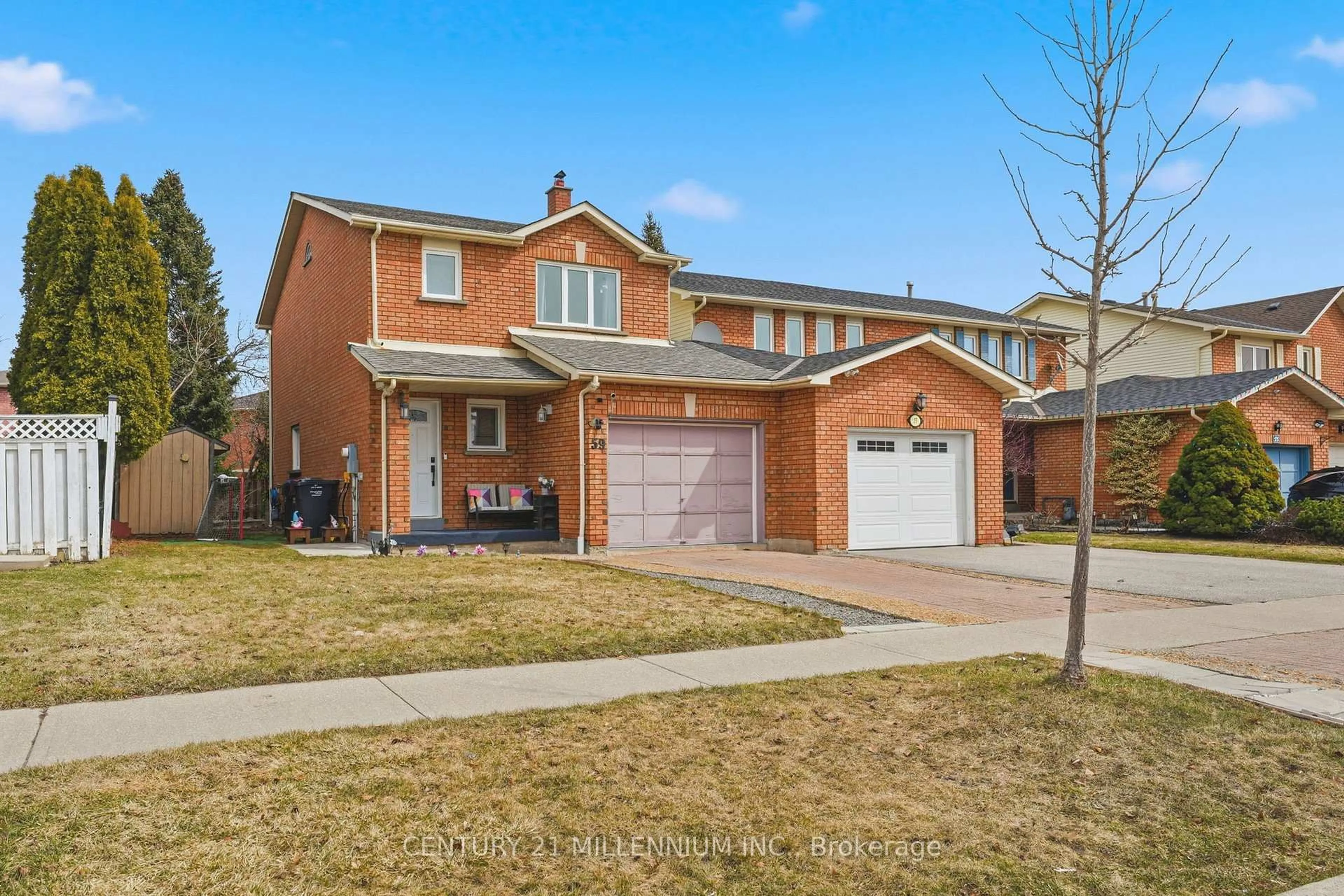 Home with brick exterior material, street for 59 Dumfries Ave, Brampton Ontario L6Z 2Y3