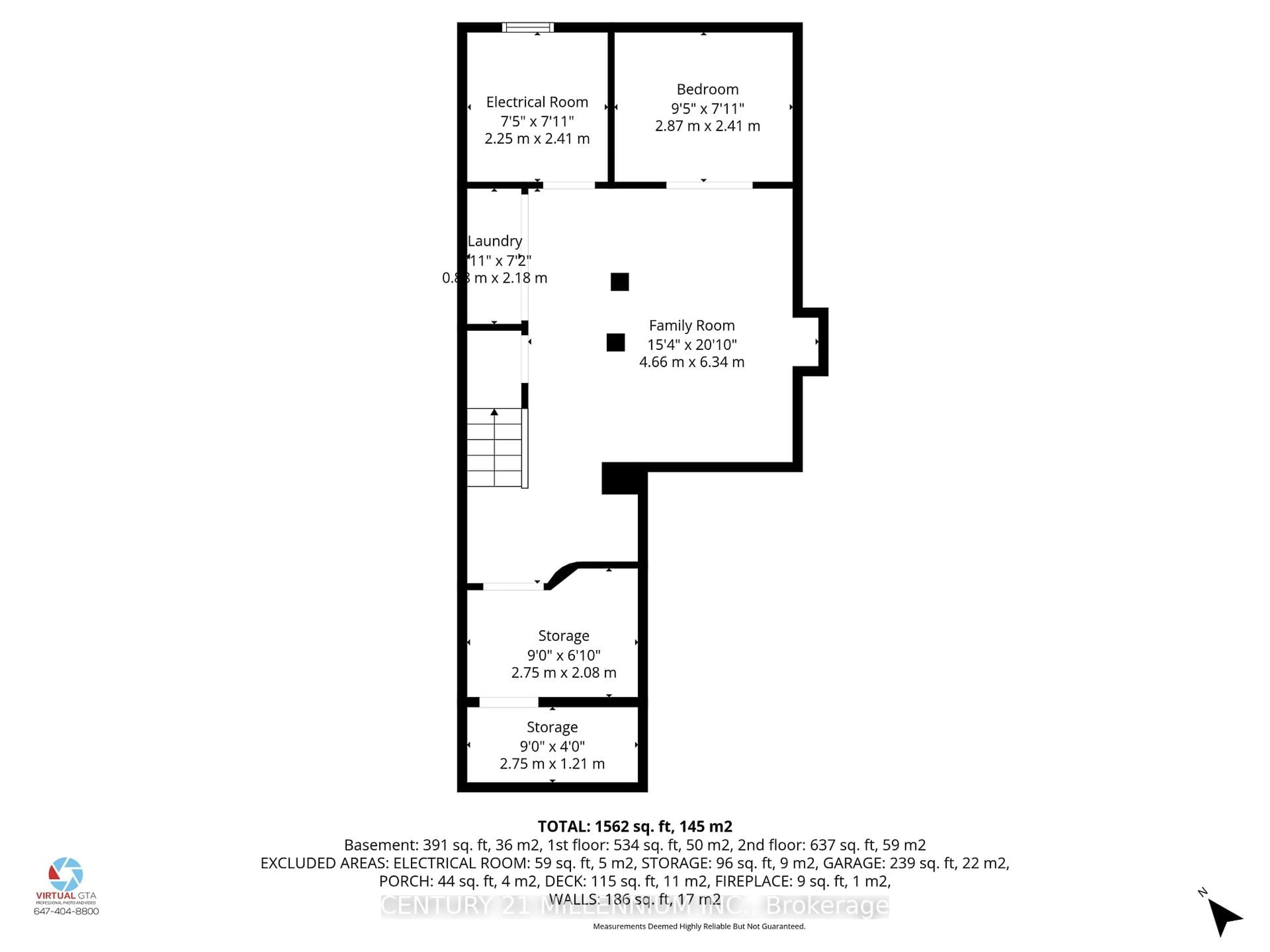 Floor plan for 59 Dumfries Ave, Brampton Ontario L6Z 2Y3