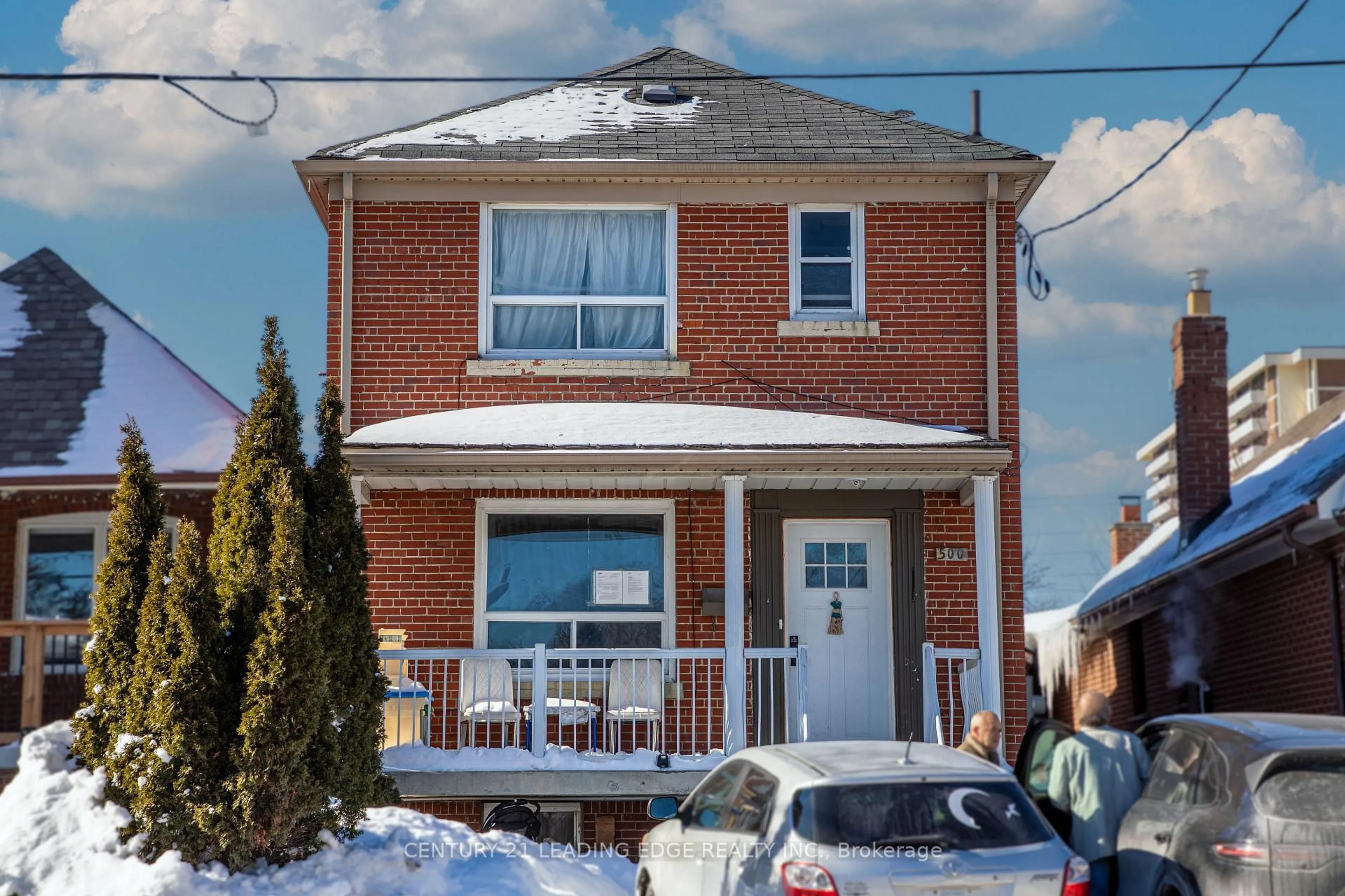 Home with brick exterior material, street for 500 Caledonia Rd, Toronto Ontario M6E 4V2