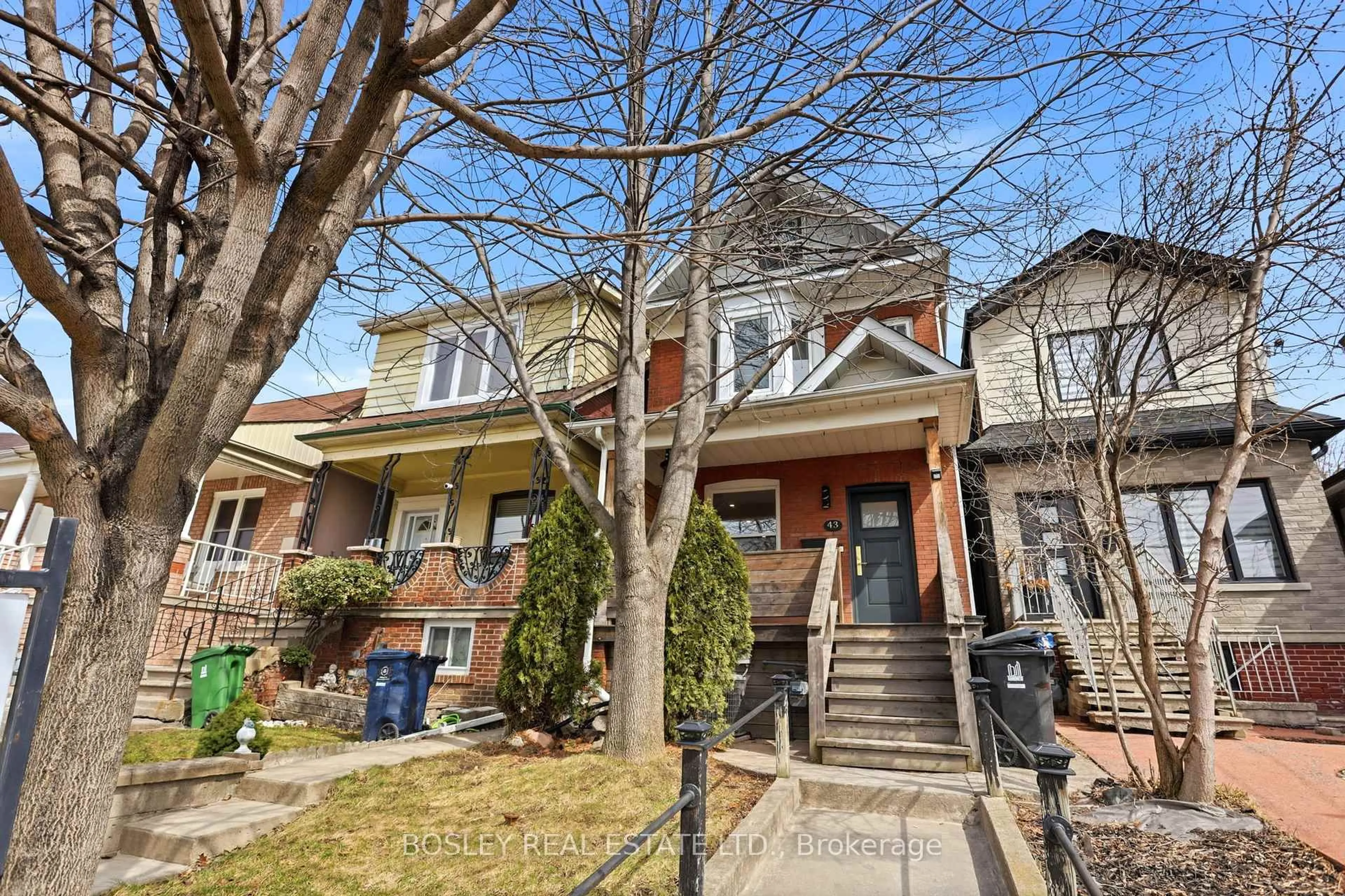 Home with brick exterior material, street for 43 Gilbert Ave, Toronto Ontario M6E 4W2