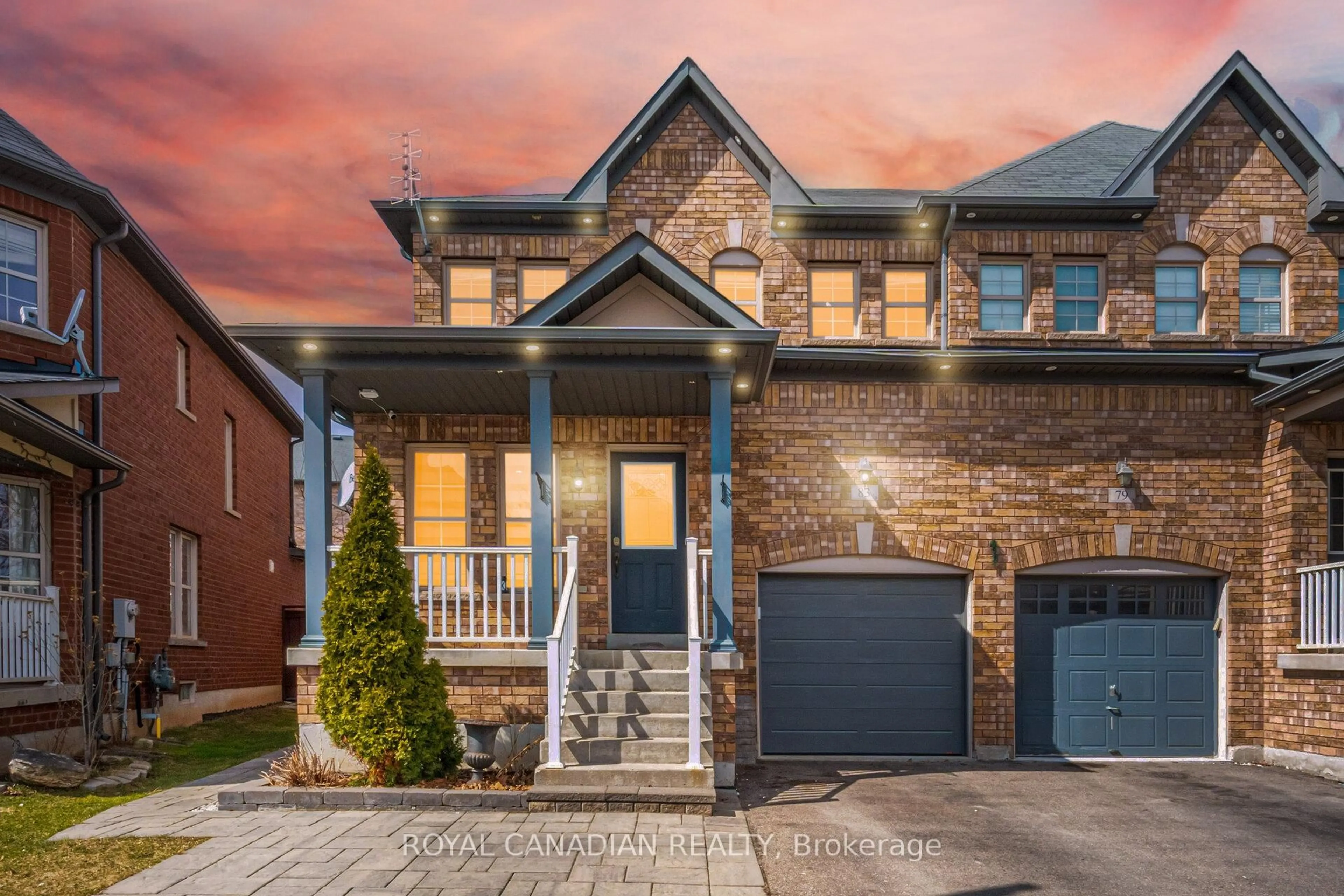 Home with brick exterior material, street for 83 Mander Pl, Milton Ontario L9T 7A8