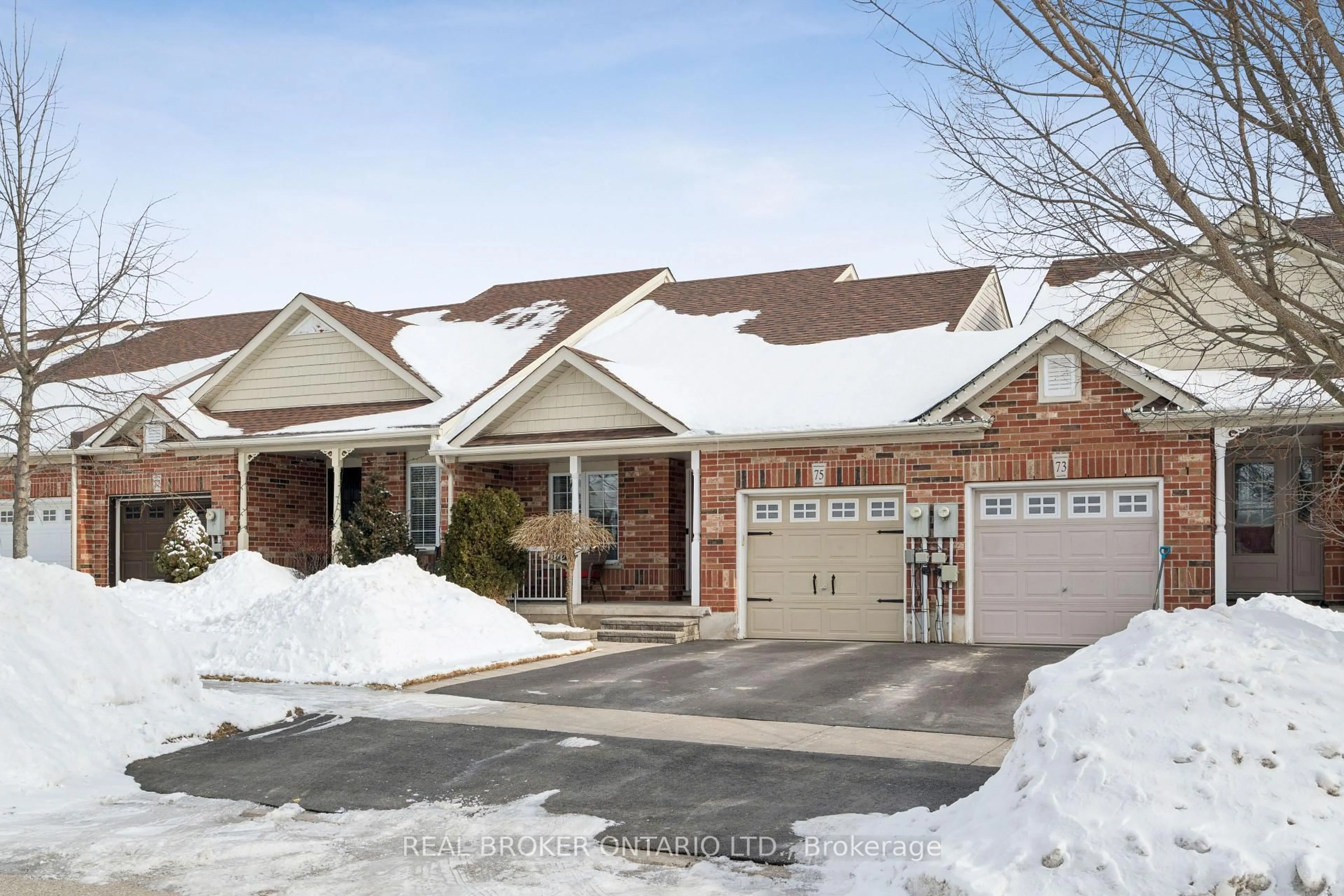 Home with brick exterior material, street for 75 Doctor Moore Crt, Halton Hills Ontario L7J 3A6