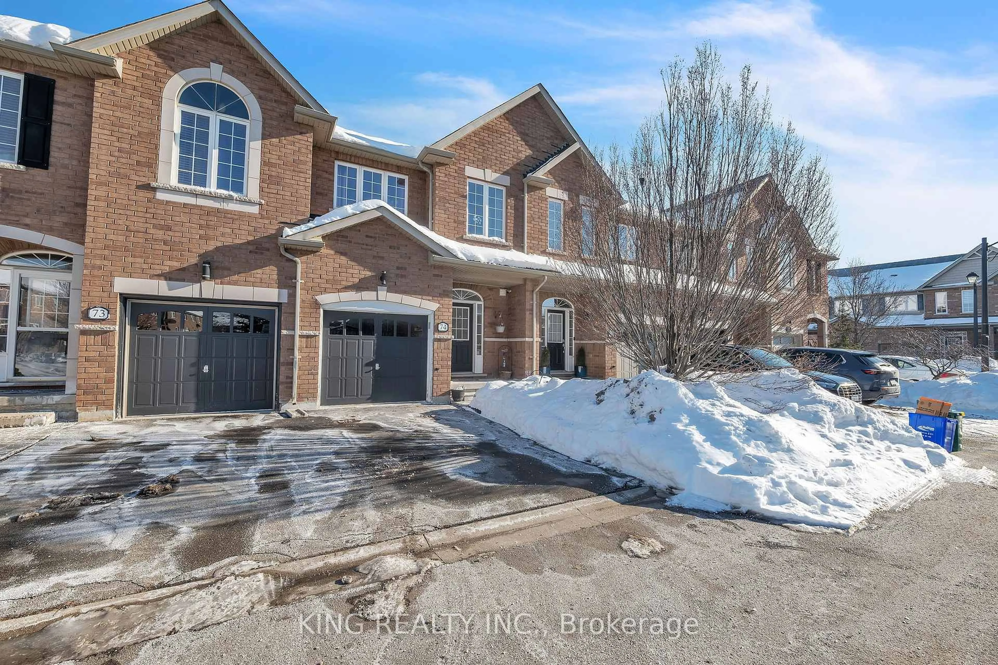 Home with brick exterior material, street for 651 Farmstead Dr #74, Milton Ontario L9T 7W2