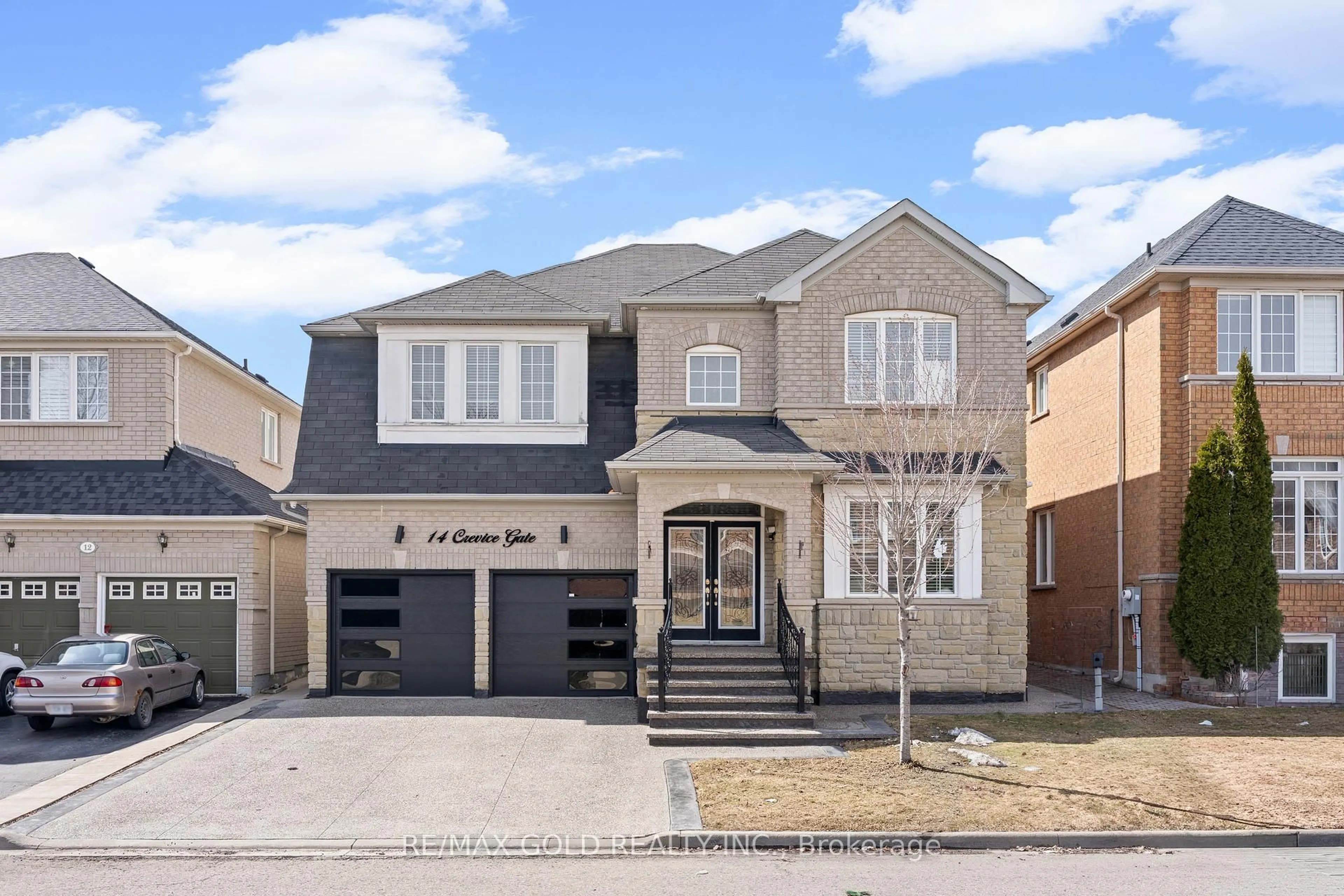 Home with brick exterior material, street for 14 Crevice Gate, Brampton Ontario L6R 2X5