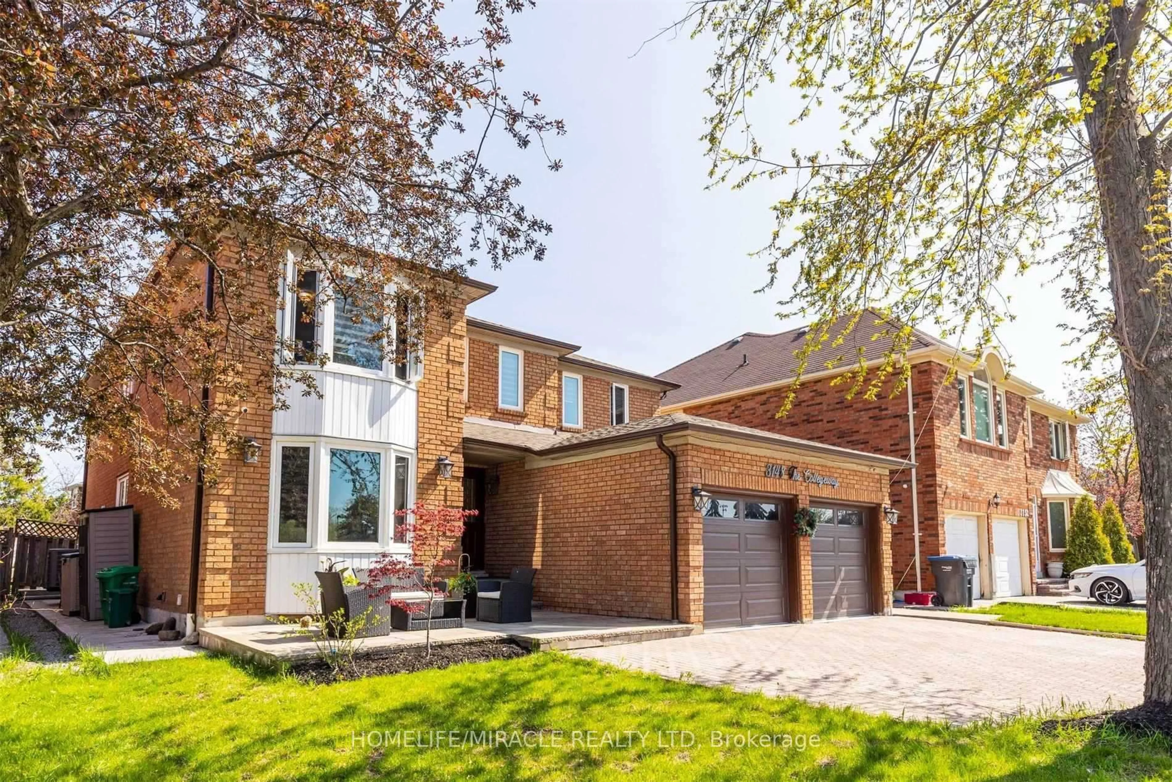 Home with brick exterior material, street for 3148 The College Way, Mississauga Ontario L5L 4Z6