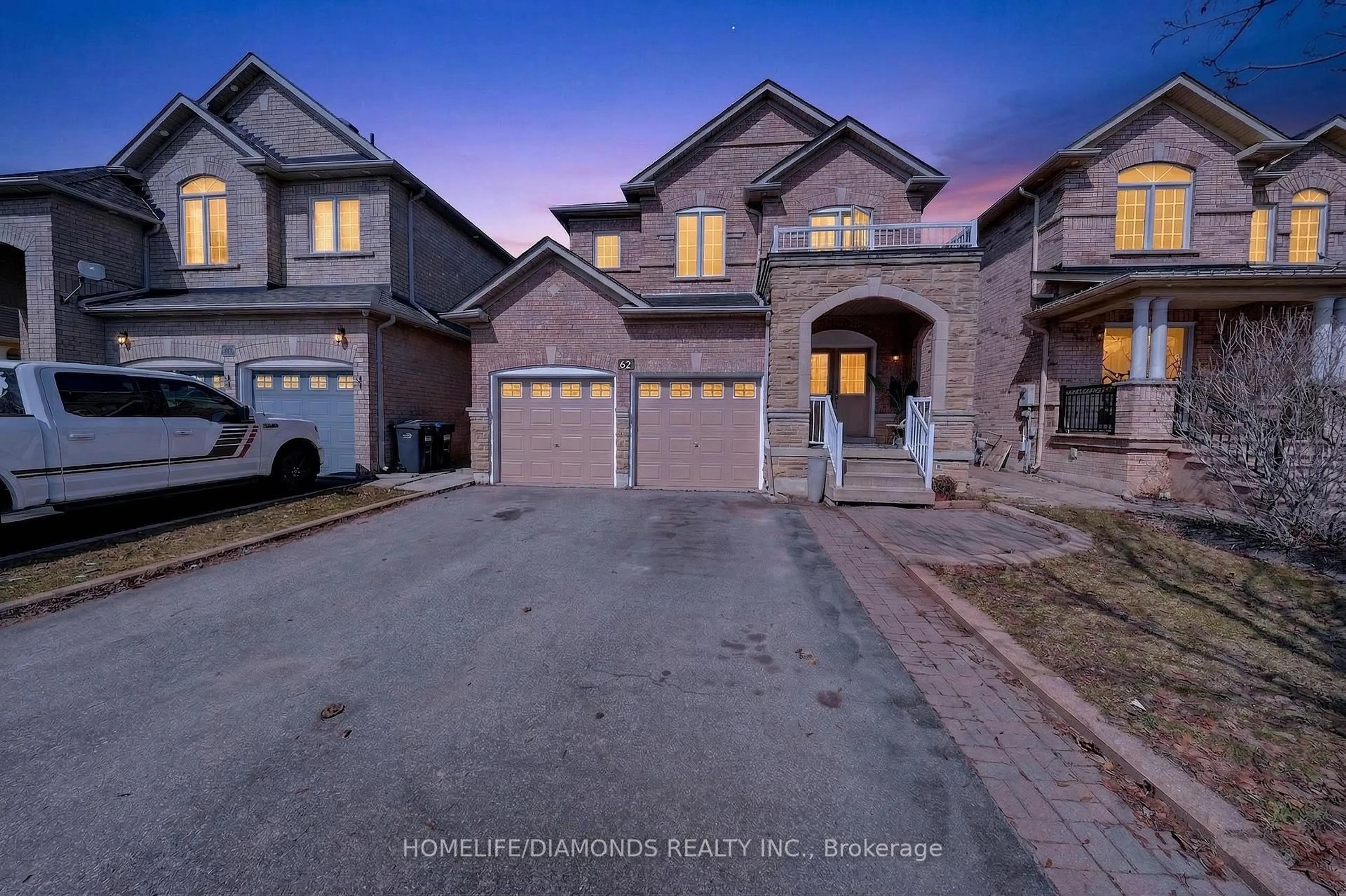 Home with brick exterior material, street for 62 DON MINAKER Dr, Brampton Ontario L6P 1R3