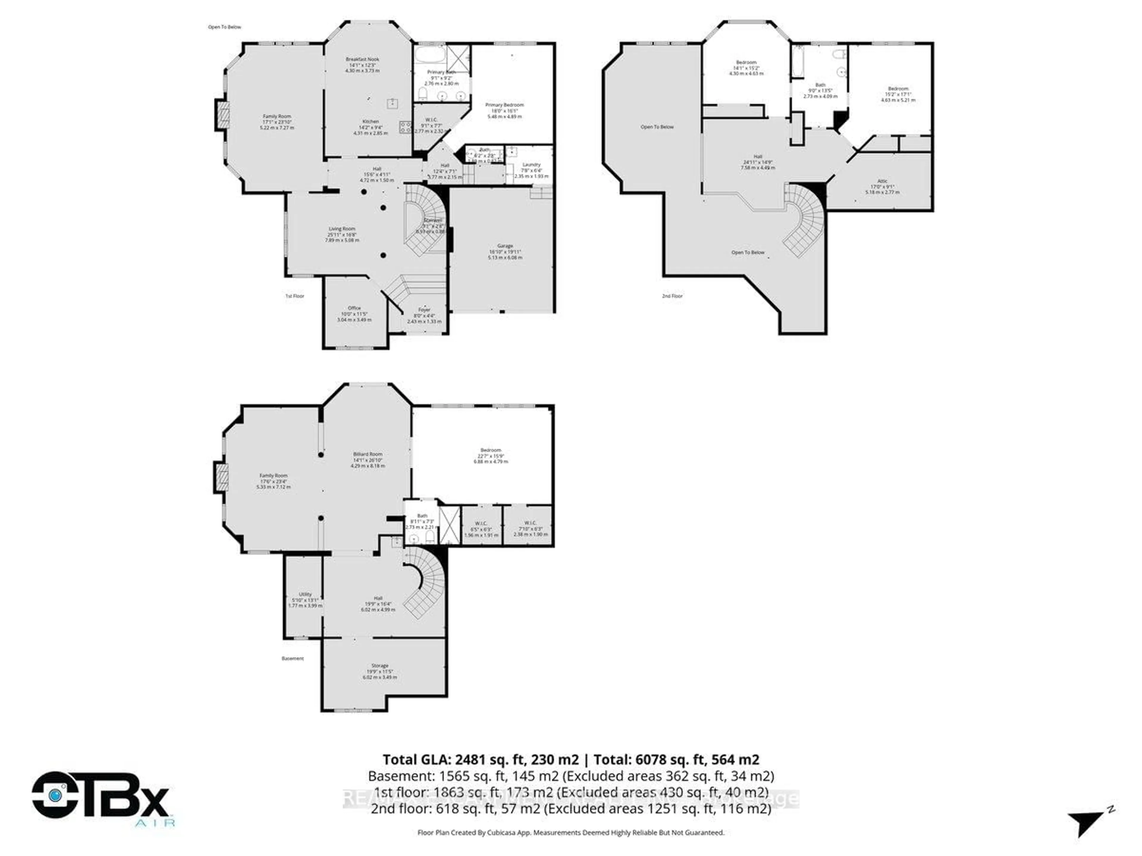 Floor plan for 2359 Woodfield Rd, Oakville Ontario L6H 6Y6