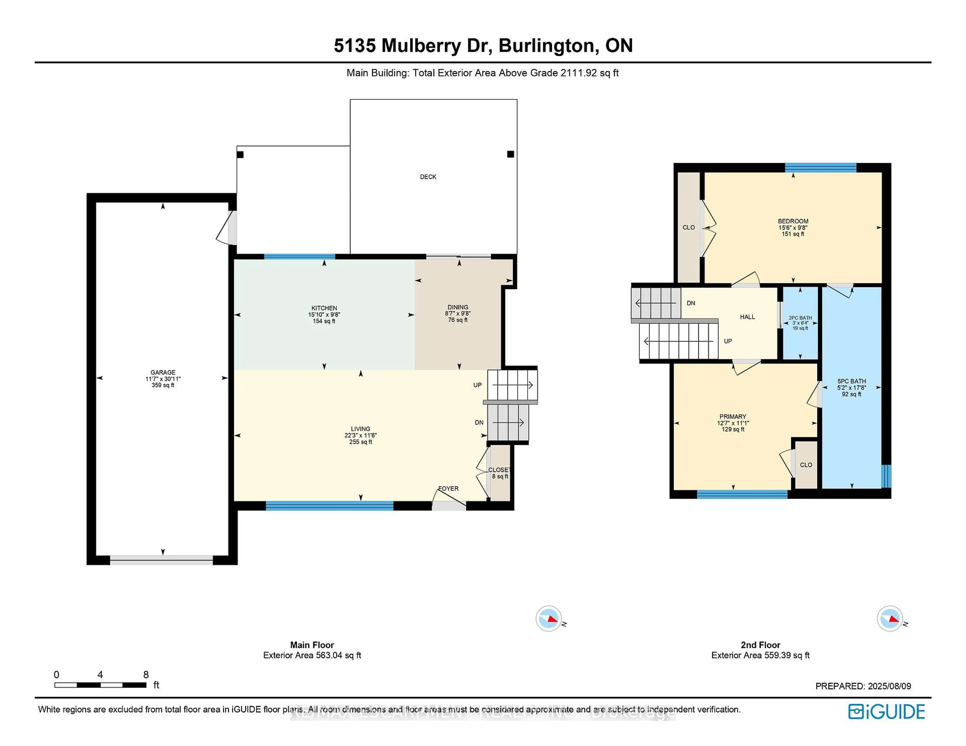 Floor plan for 5135 Mulberry Dr, Burlington Ontario L7L 3P5