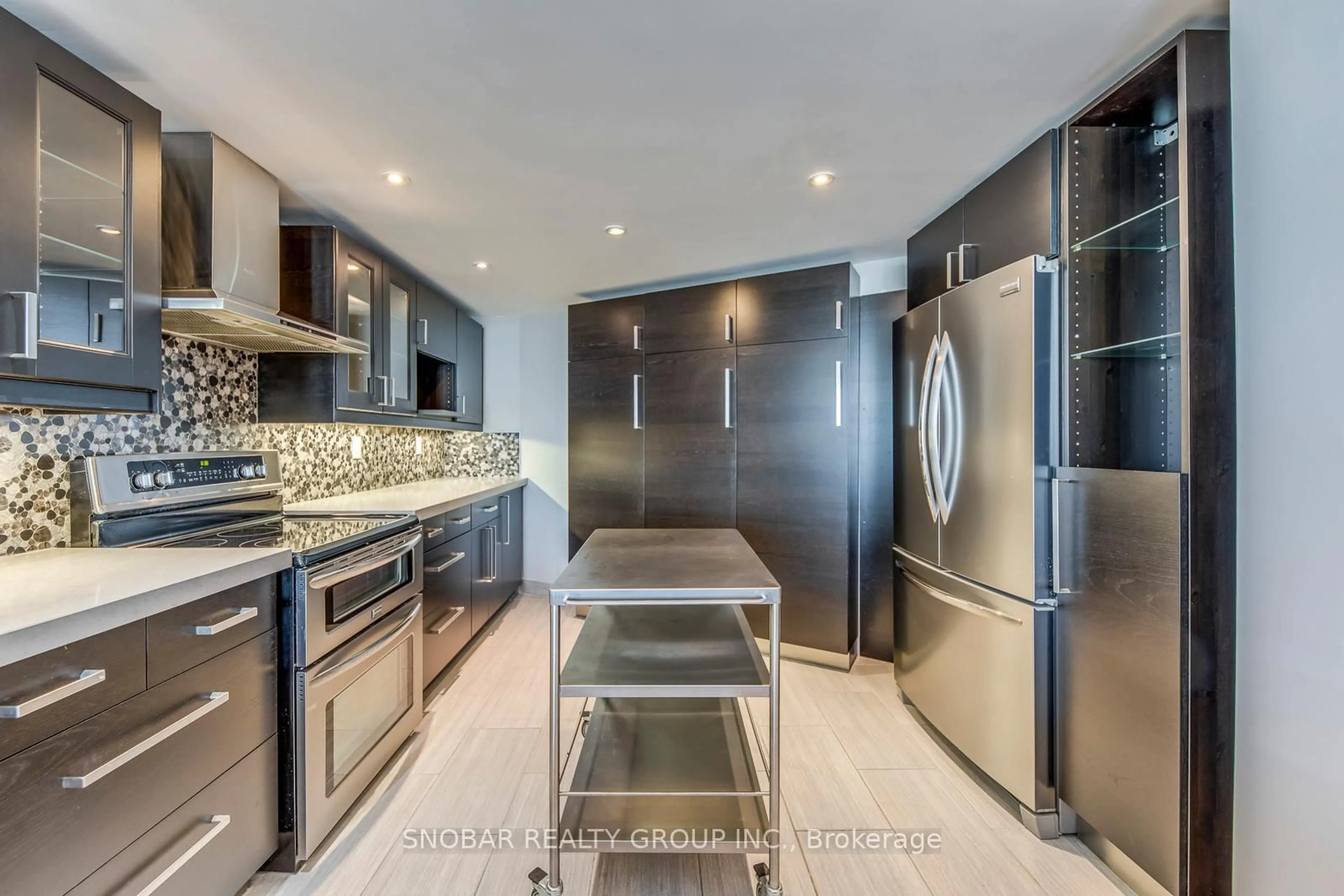 Contemporary kitchen, ceramic/tile floor for 2010 Islington Ave #2102, Toronto Ontario M9P 3S8