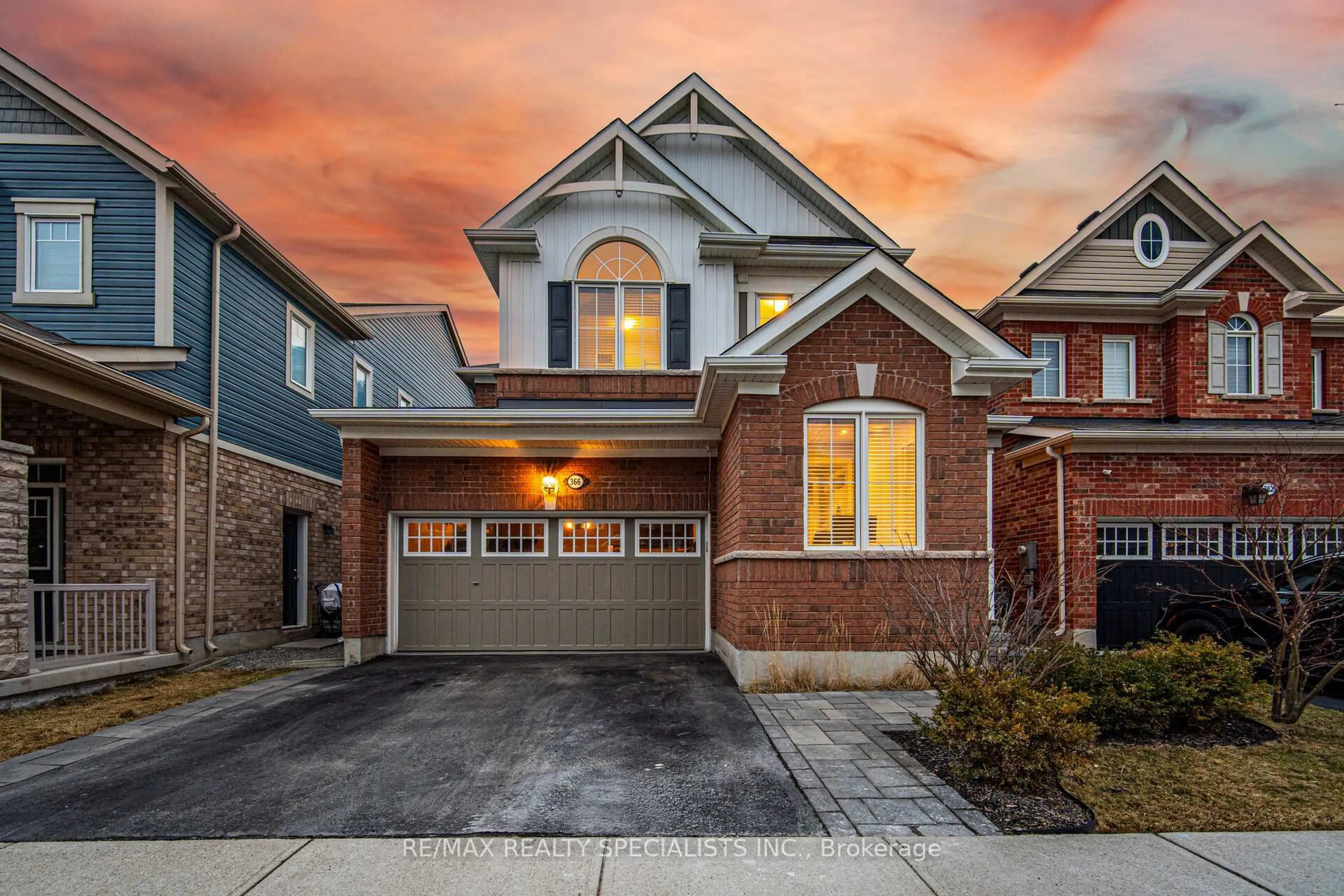Home with brick exterior material, street for 366 Emmett Landing, Milton Ontario L9E 0A6