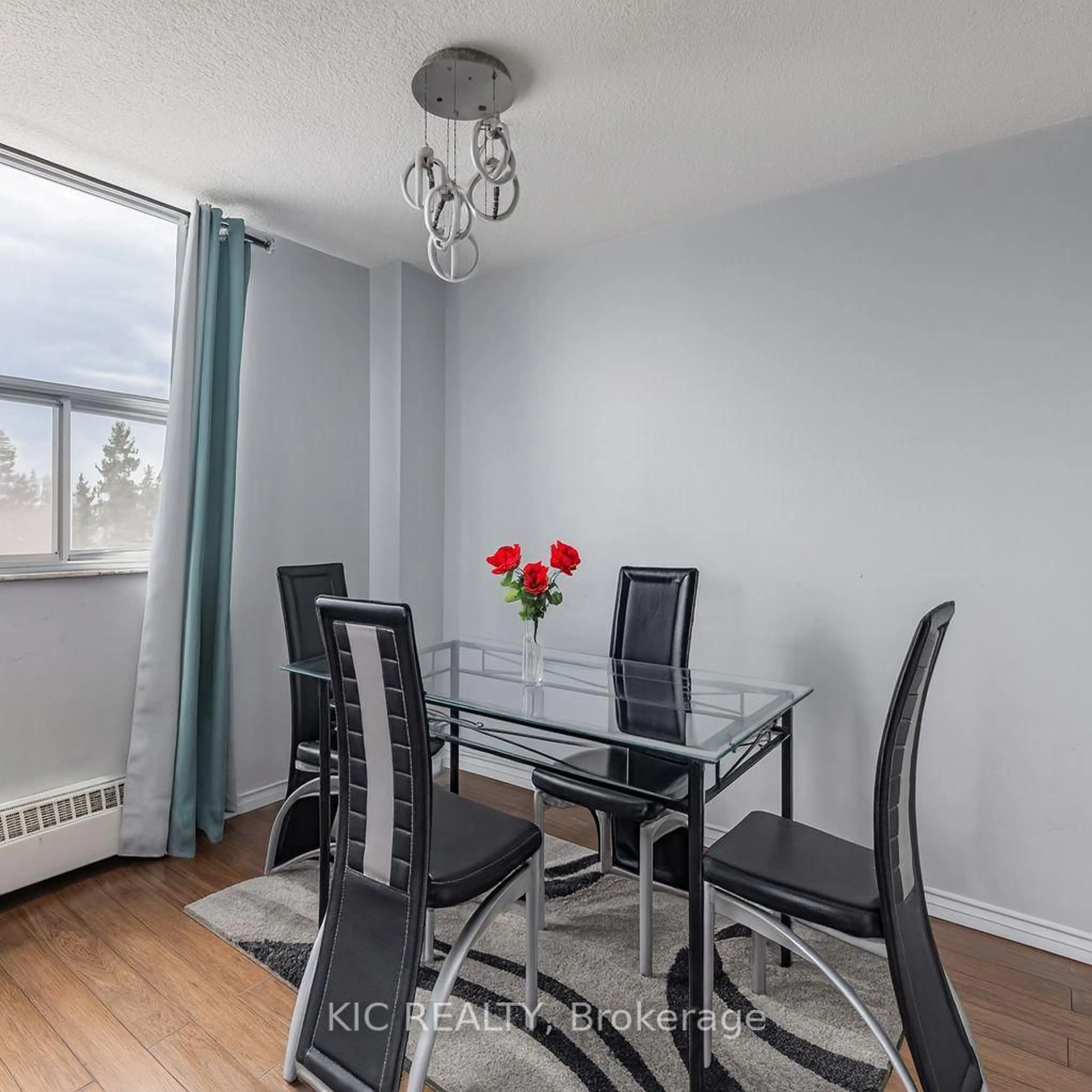 Dining room, wood/laminate floor for 2645 KIPLING Ave #403, Toronto Ontario M9V 3S6