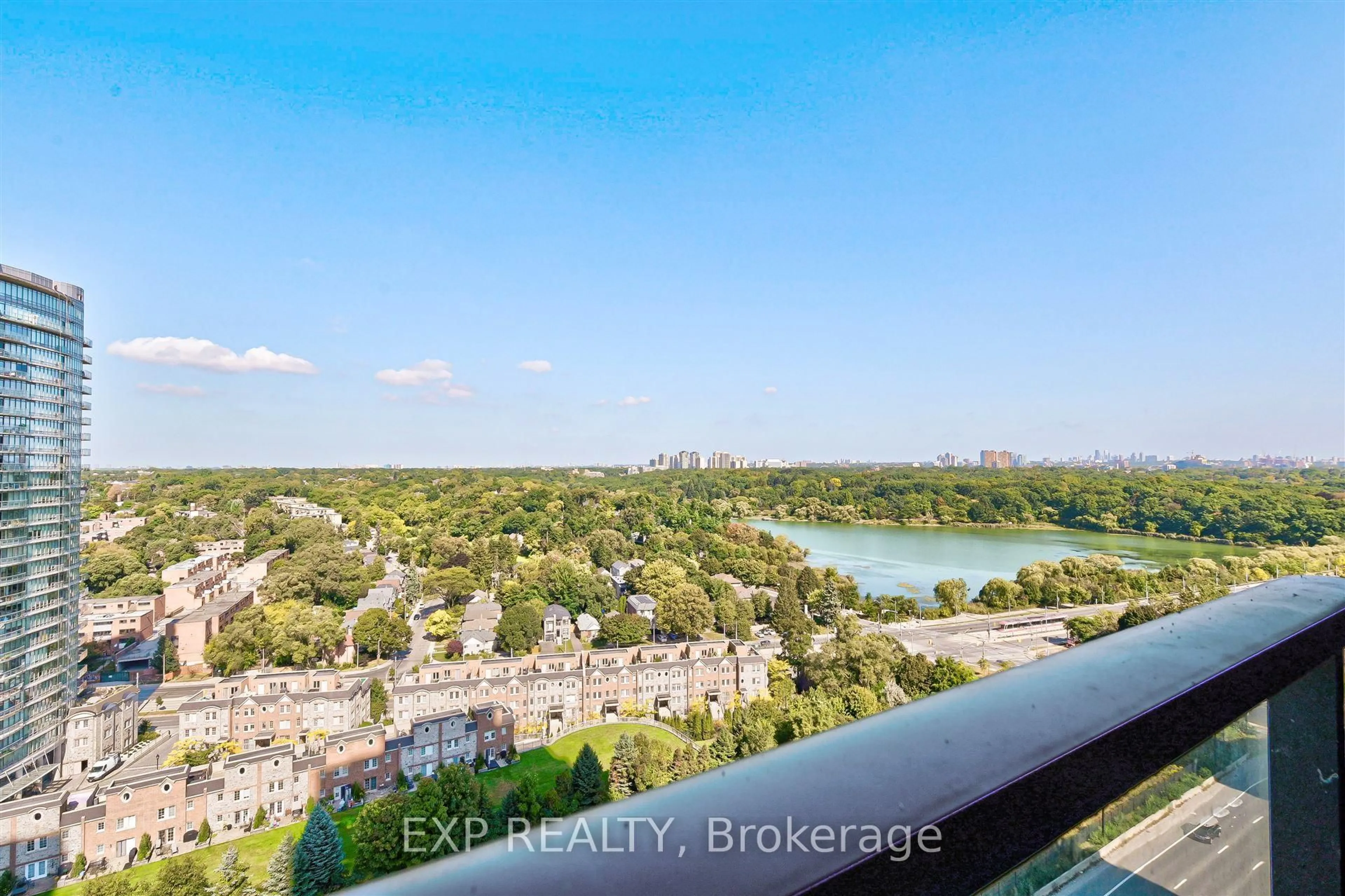 A pic from outside/outdoor area/front of a property/back of a property/a pic from drone, water/lake/river/ocean view for 1926 Lakeshore Blvd #2216, Toronto Ontario M6S 1A1