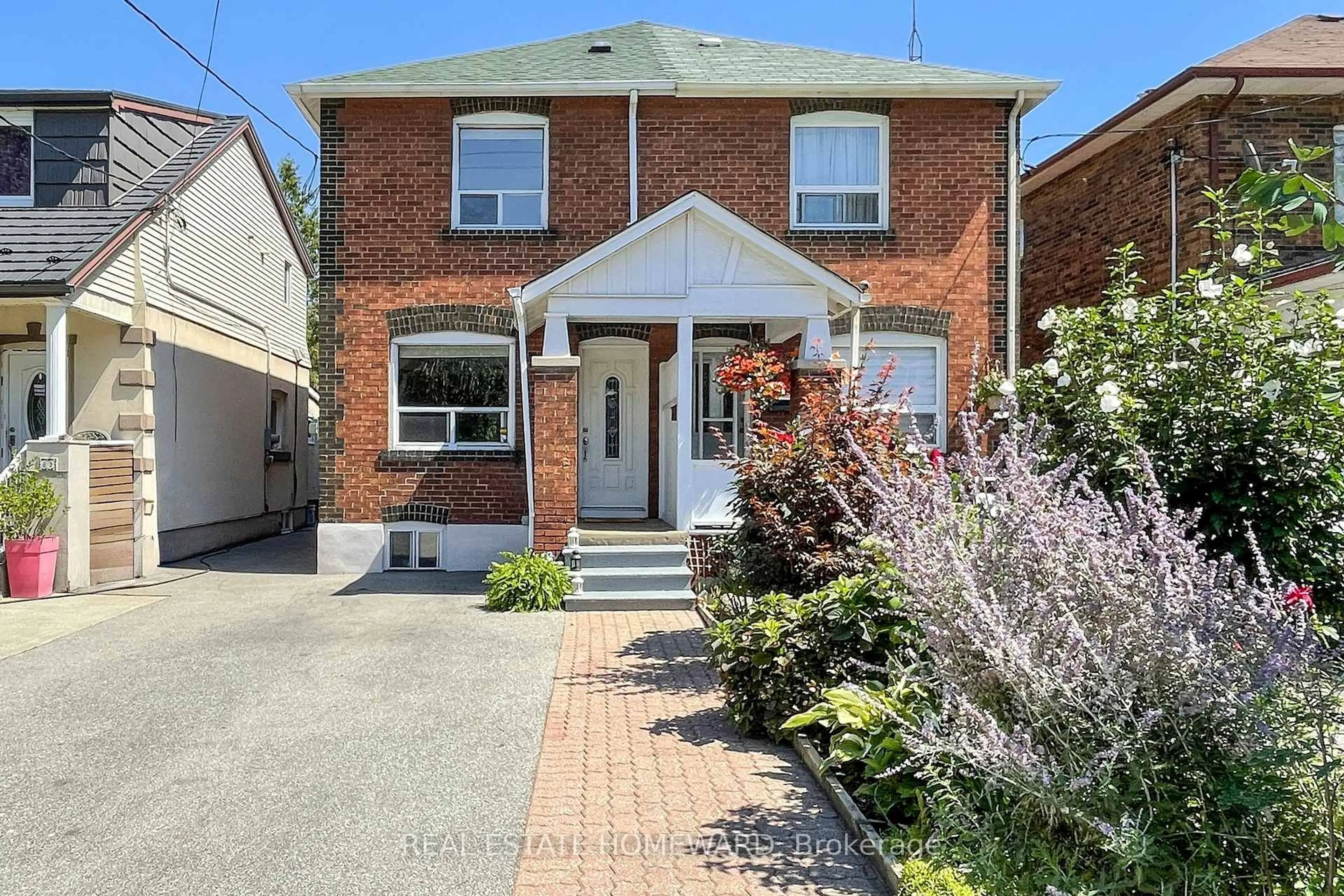 Home with brick exterior material, street for 87 Guestville Ave, Toronto Ontario M6N 4N5