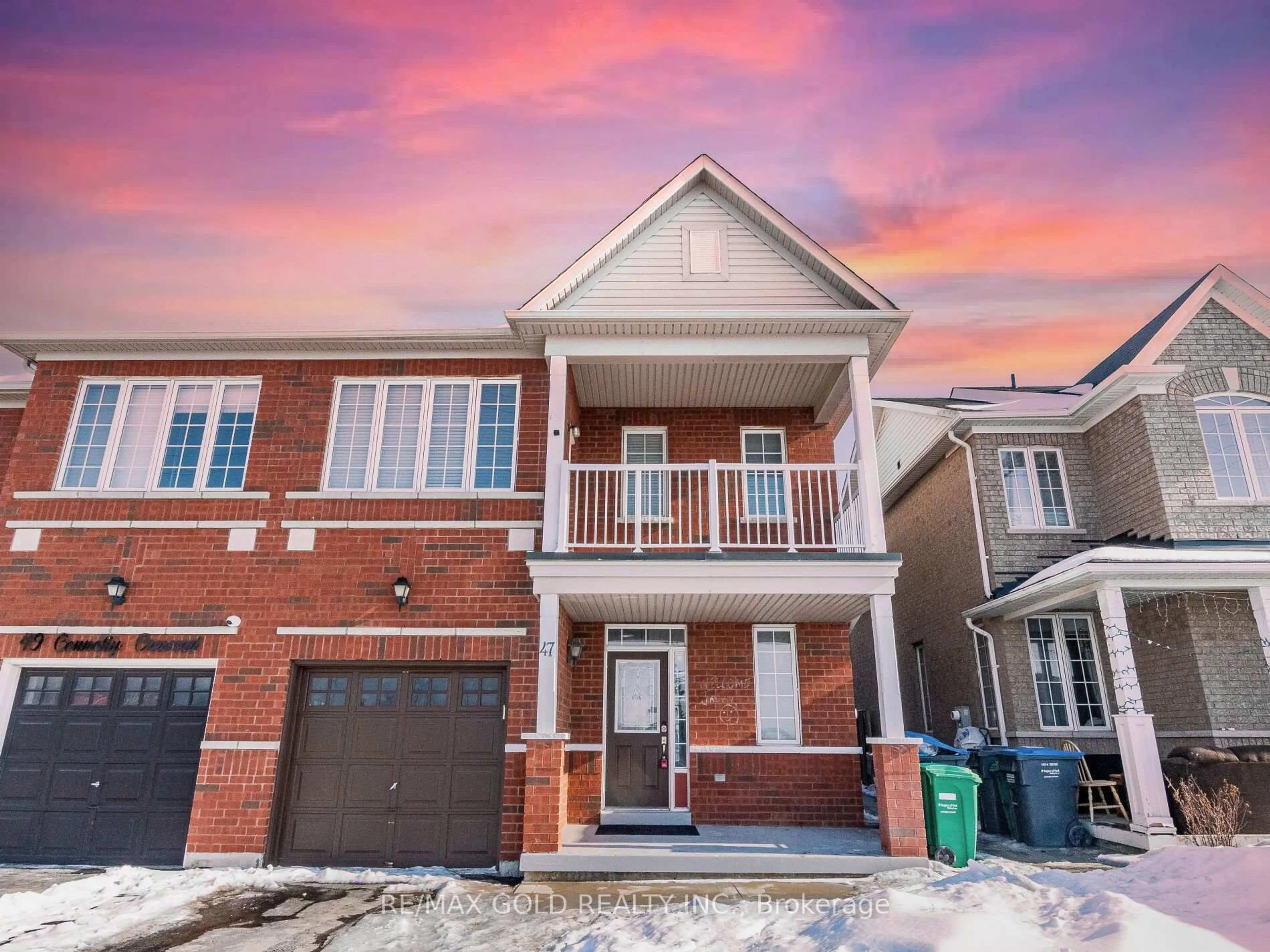 Home with brick exterior material, street for 47 Connolly Cres, Brampton Ontario L6R 0G9