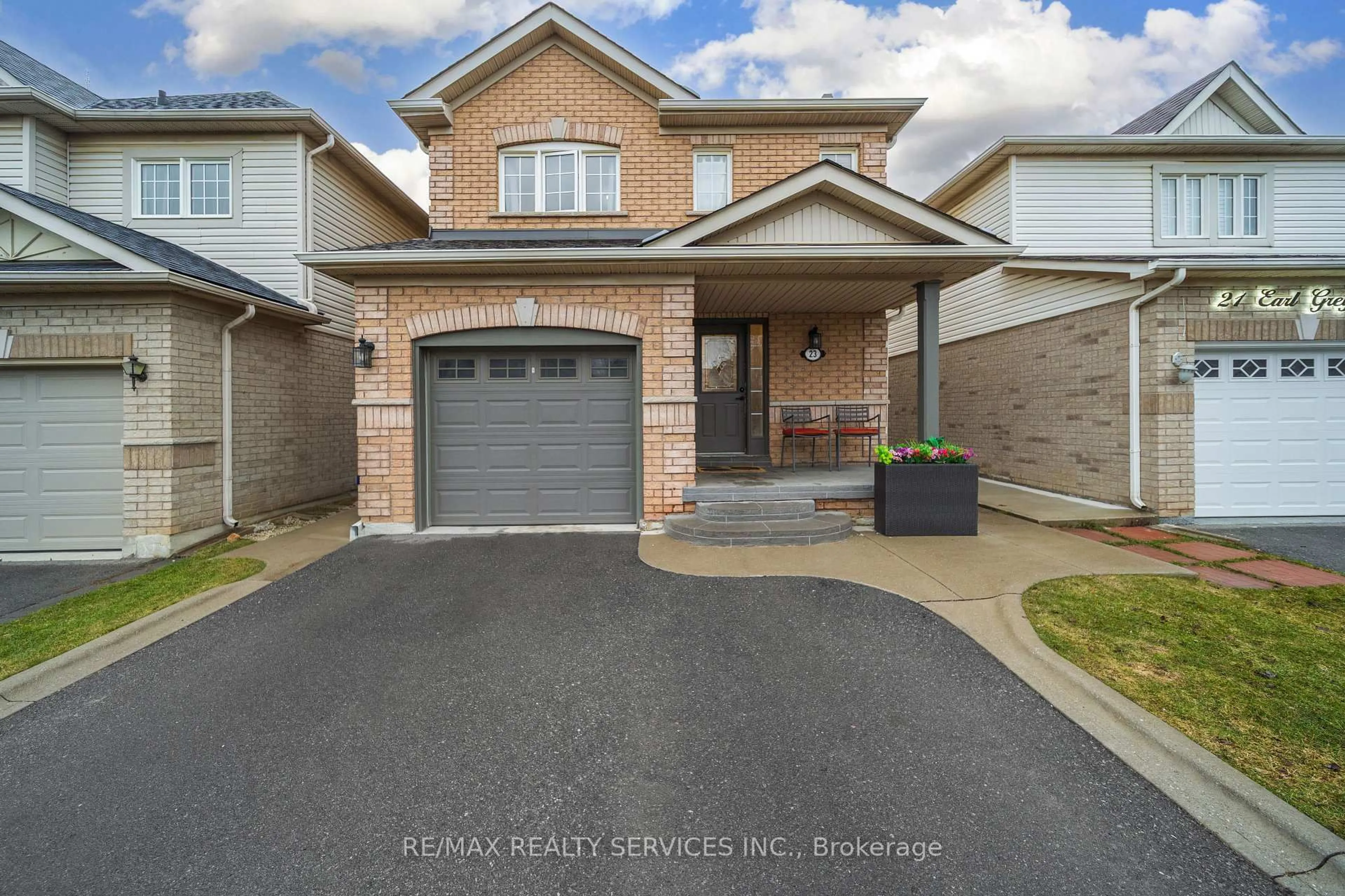Home with brick exterior material, street for 23 Earl Grey Cres, Brampton Ontario L7A 2L3