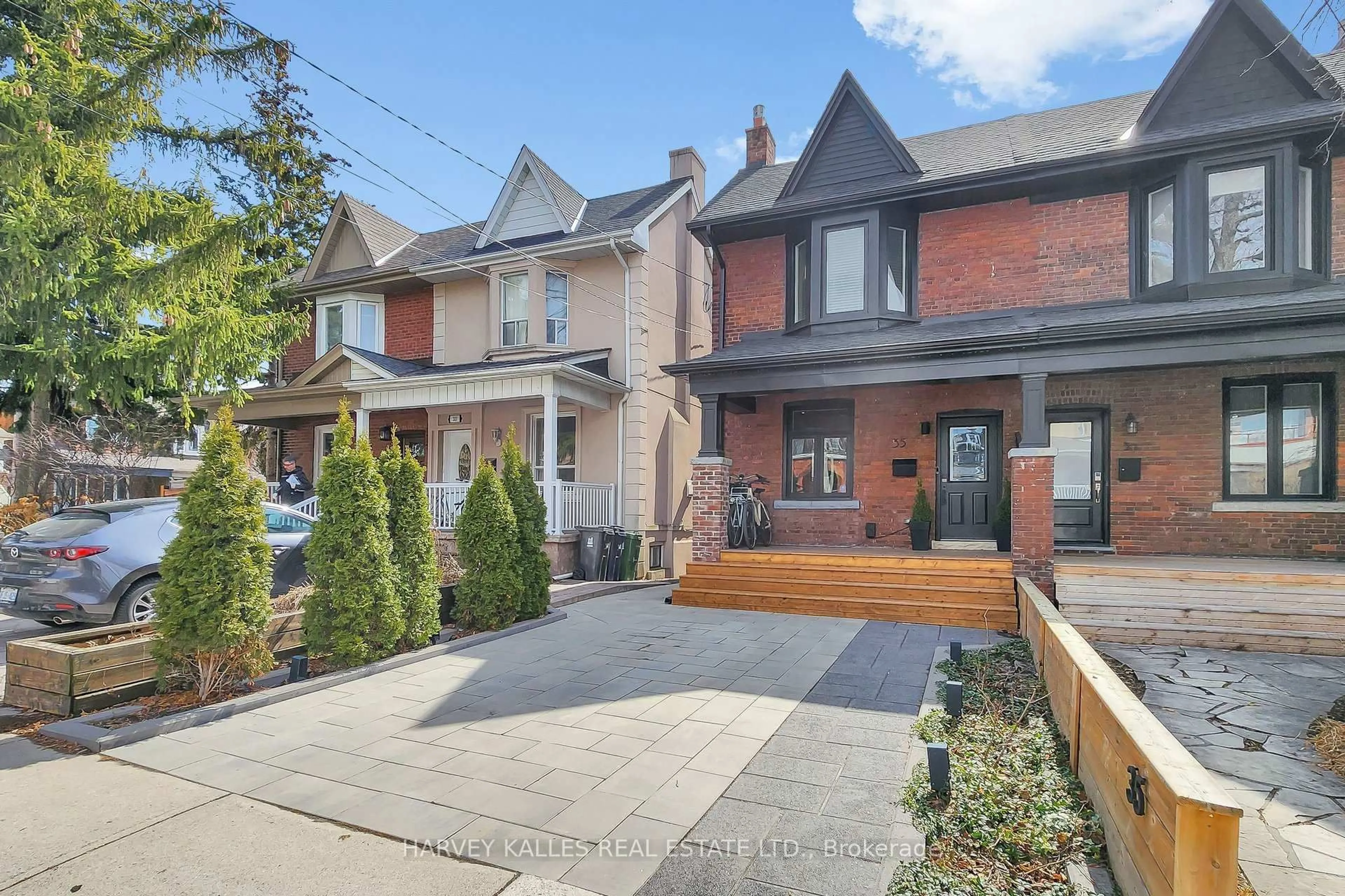 Home with brick exterior material, street for 35 Peterborough Ave, Toronto Ontario M6H 2K9