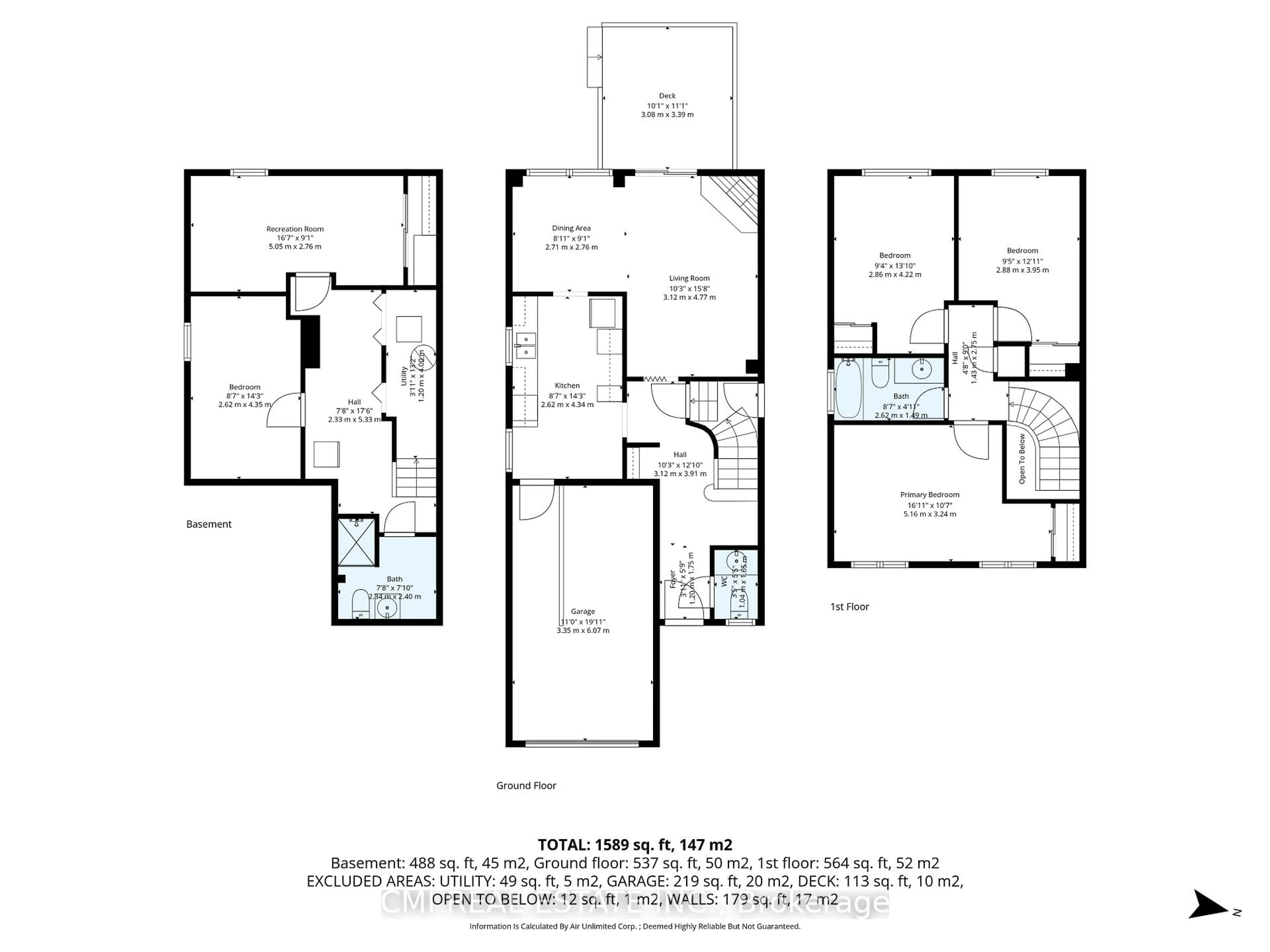 Floor plan for 40 Glen Hollow Ave, Toronto Ontario M9W 6C6