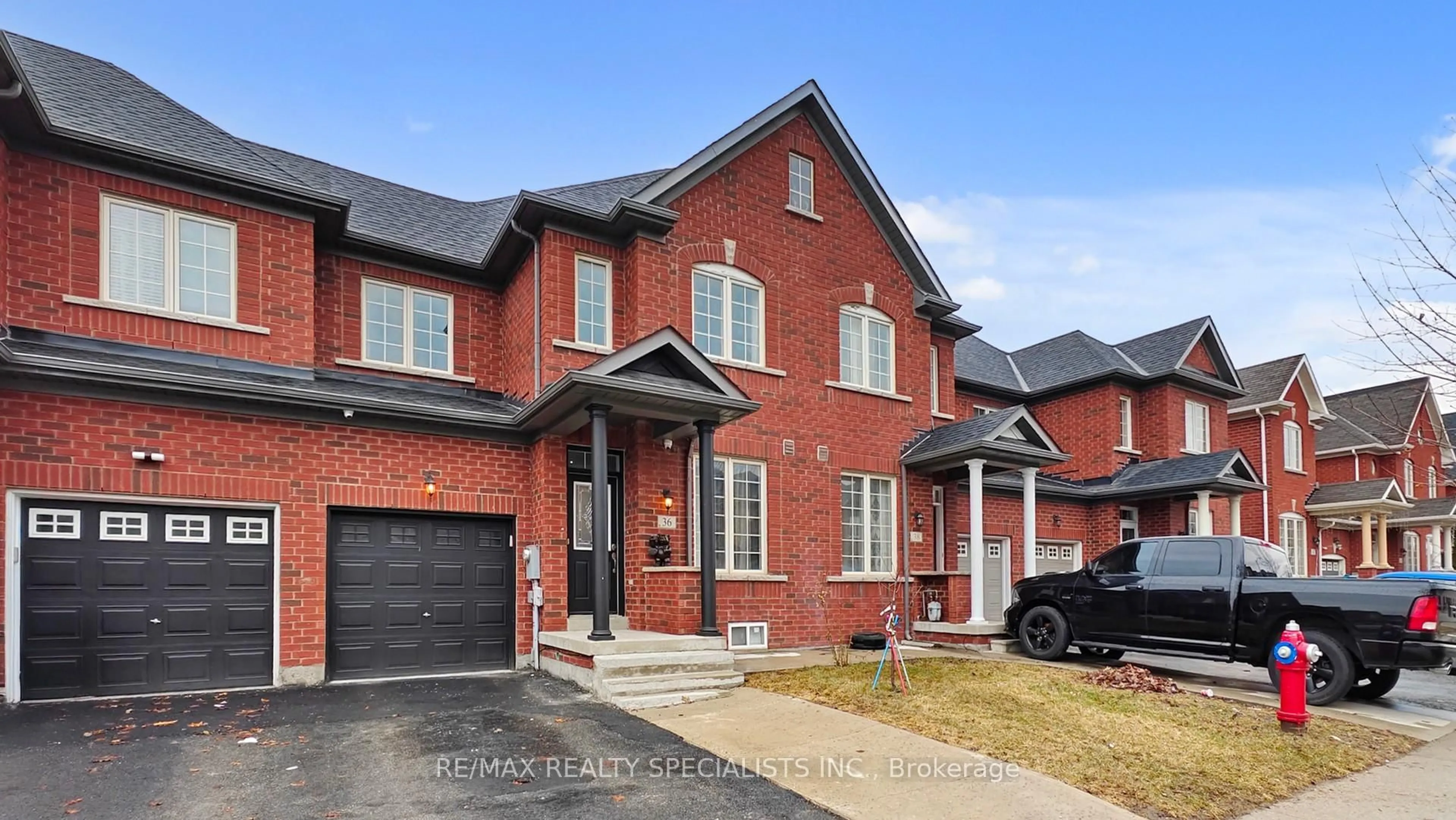 Home with brick exterior material, street for 36 Totten Dr, Brampton Ontario L6R 0P5