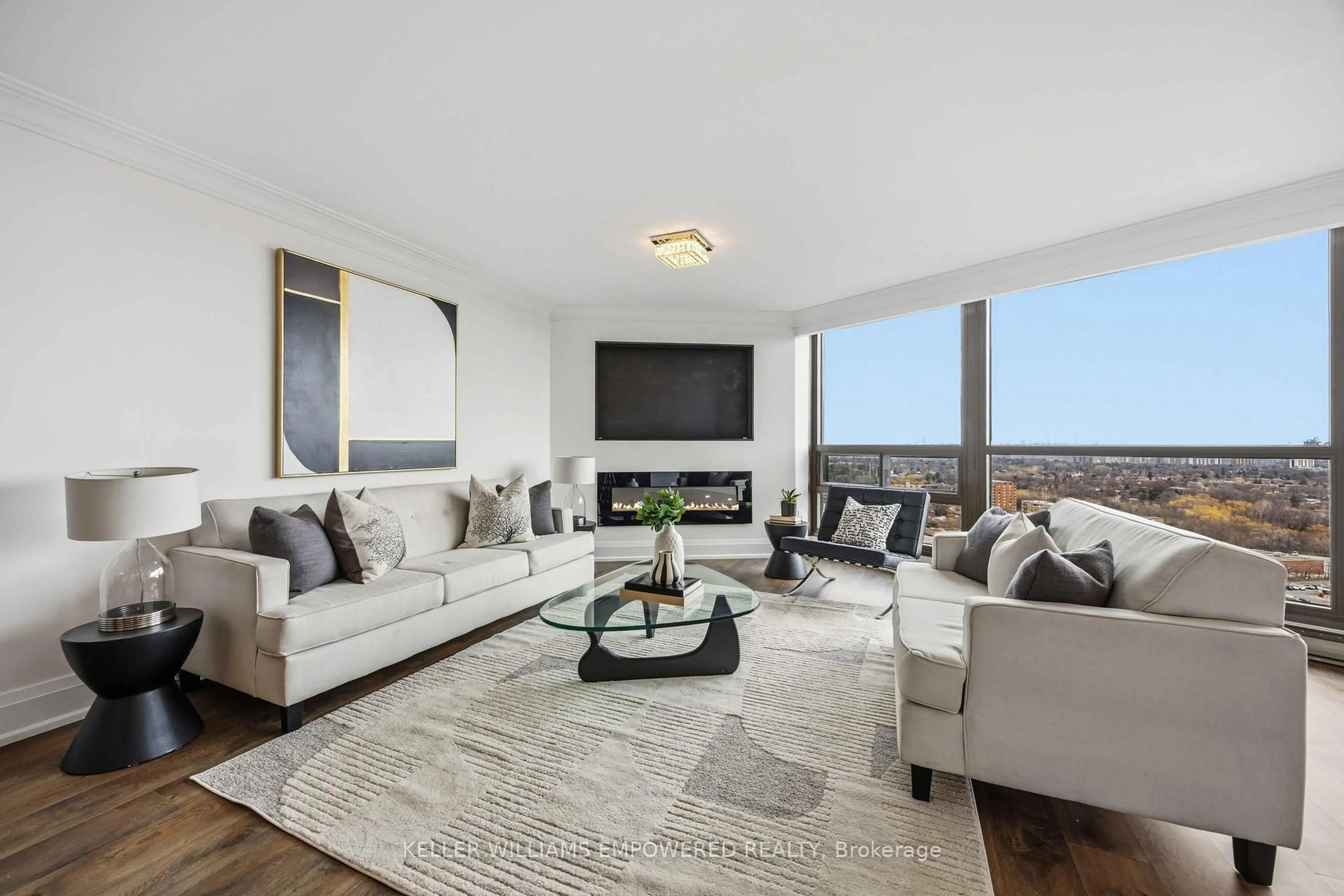 Living room with furniture, unknown for 2010 Islington Ave #2405, Toronto Ontario M9P 3S8