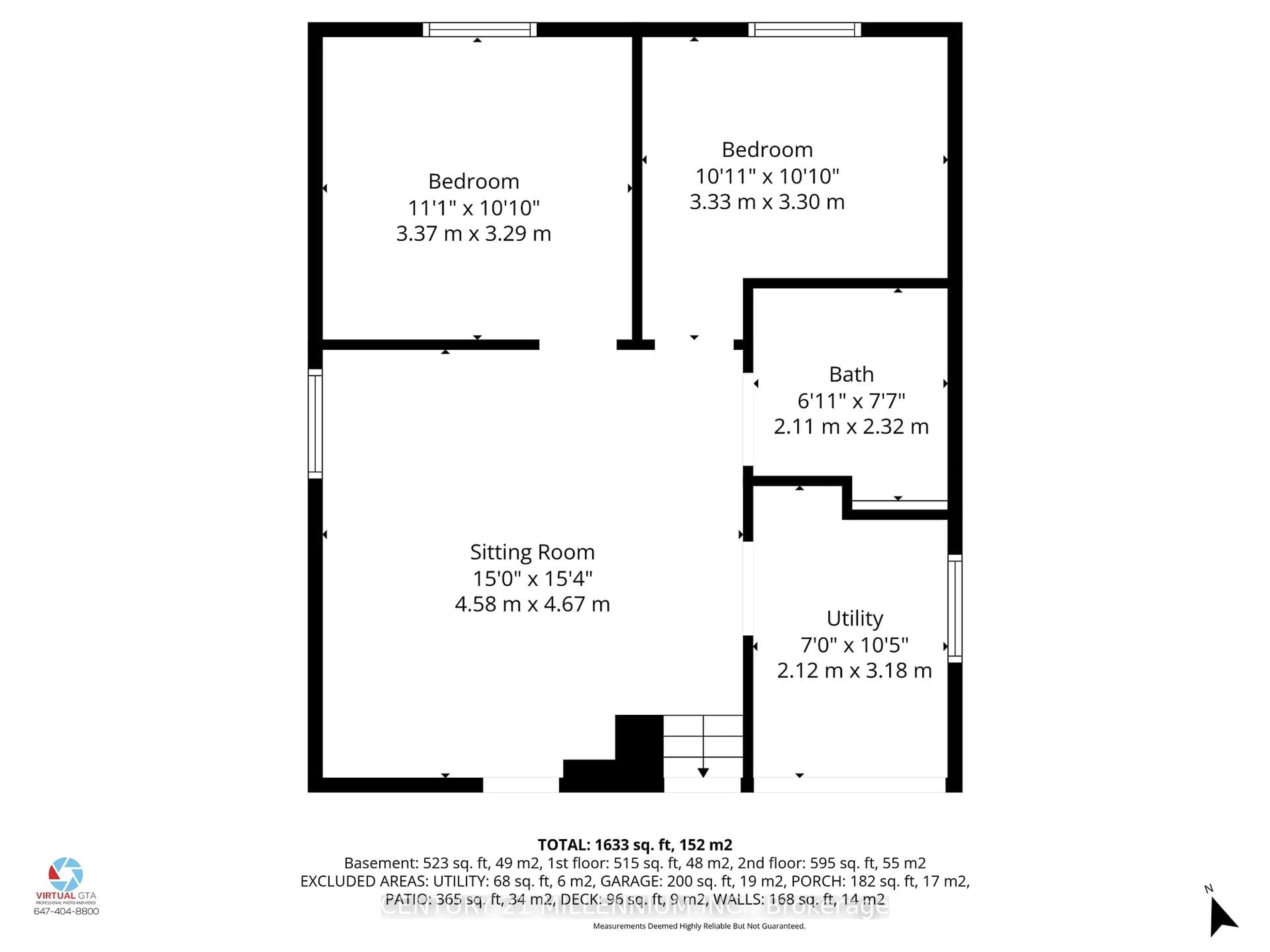 Floor plan for 35 Doncaster Dr, Brampton Ontario L6T 1S8
