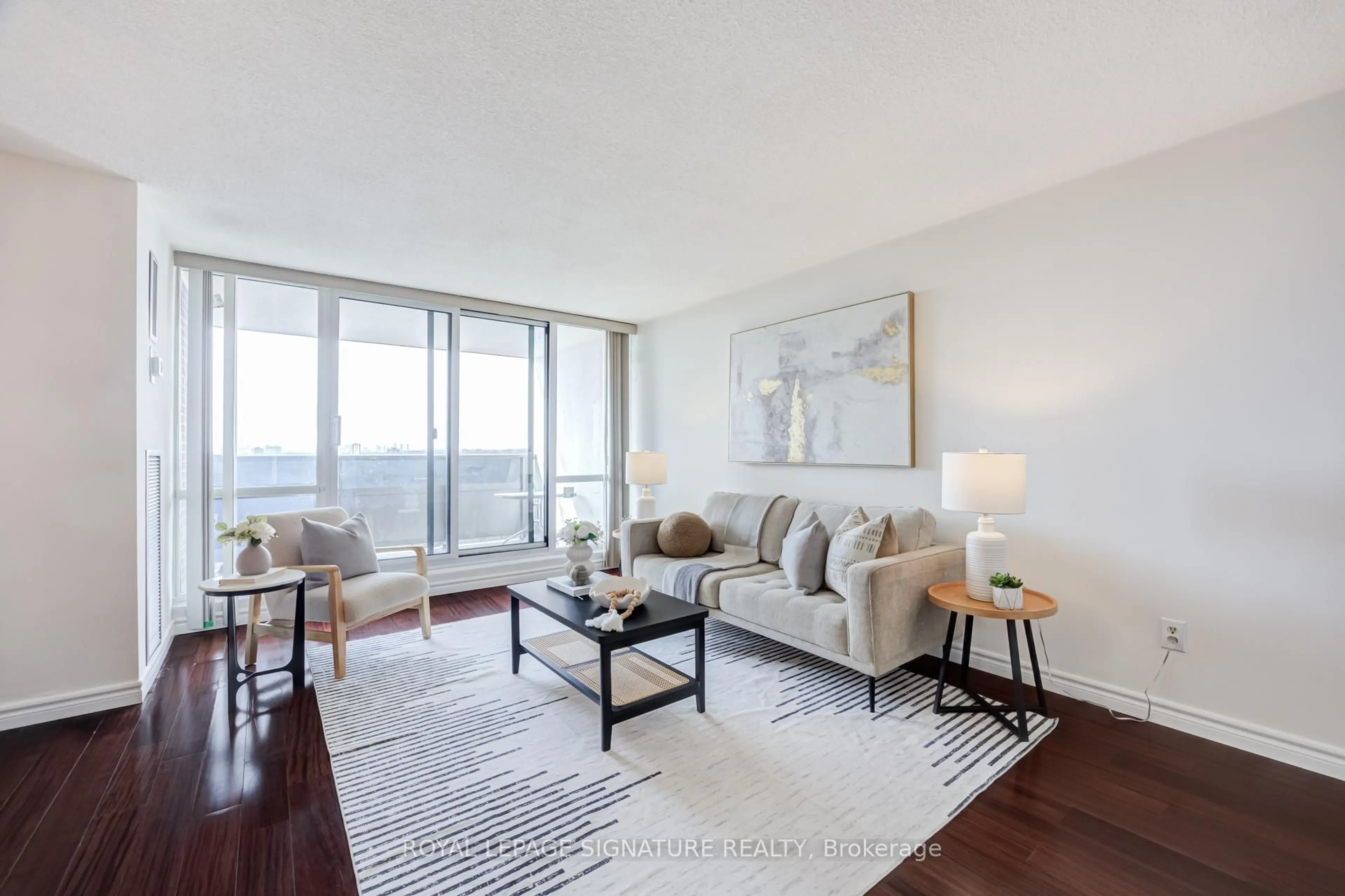 Living room with furniture, unknown for 625 The West Mall #901, Toronto Ontario M9C 4W9