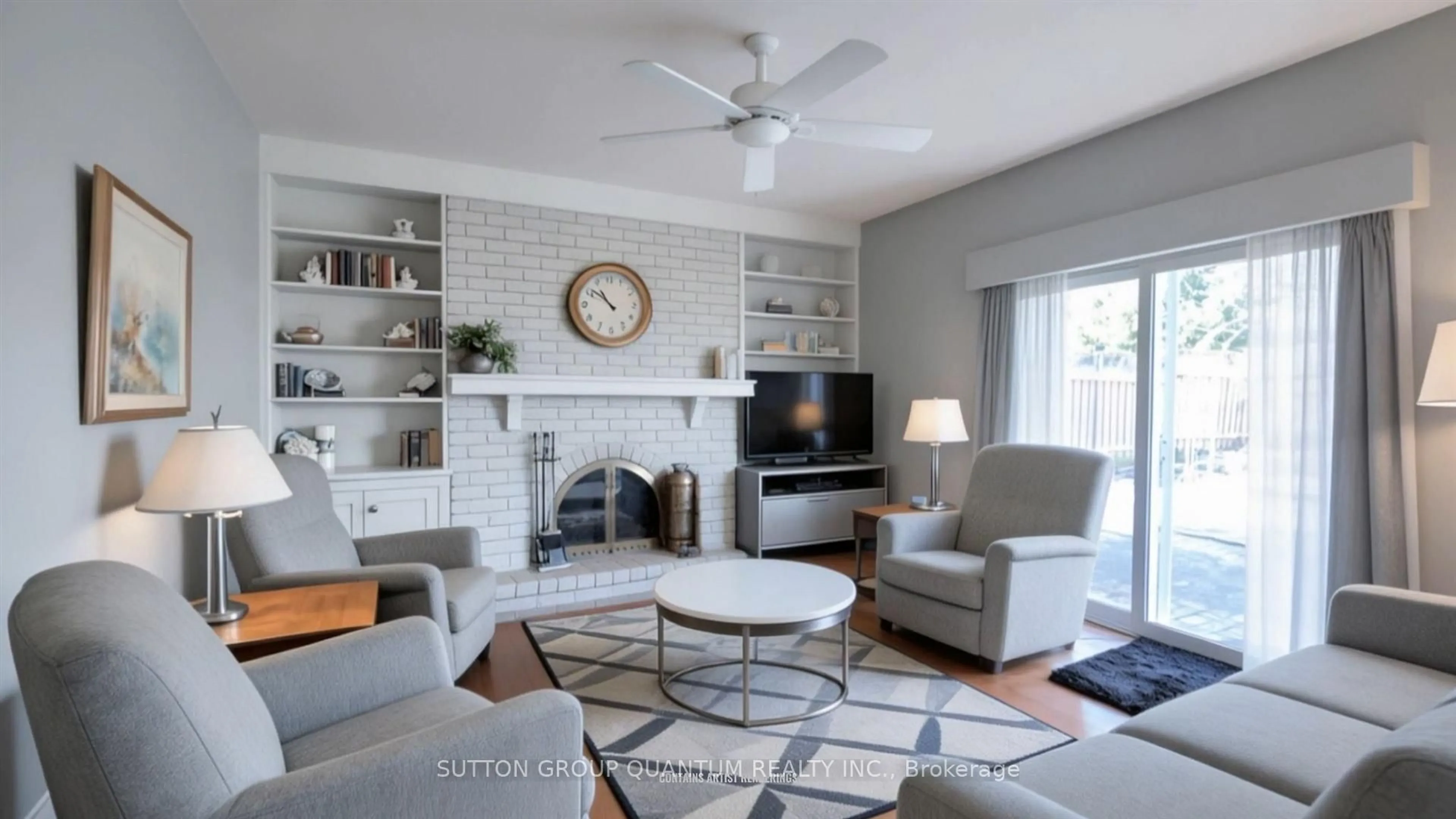 Living room with furniture, ceramic/tile floor for 2486 Oak Row Cres, Mississauga Ontario L5L 1P4