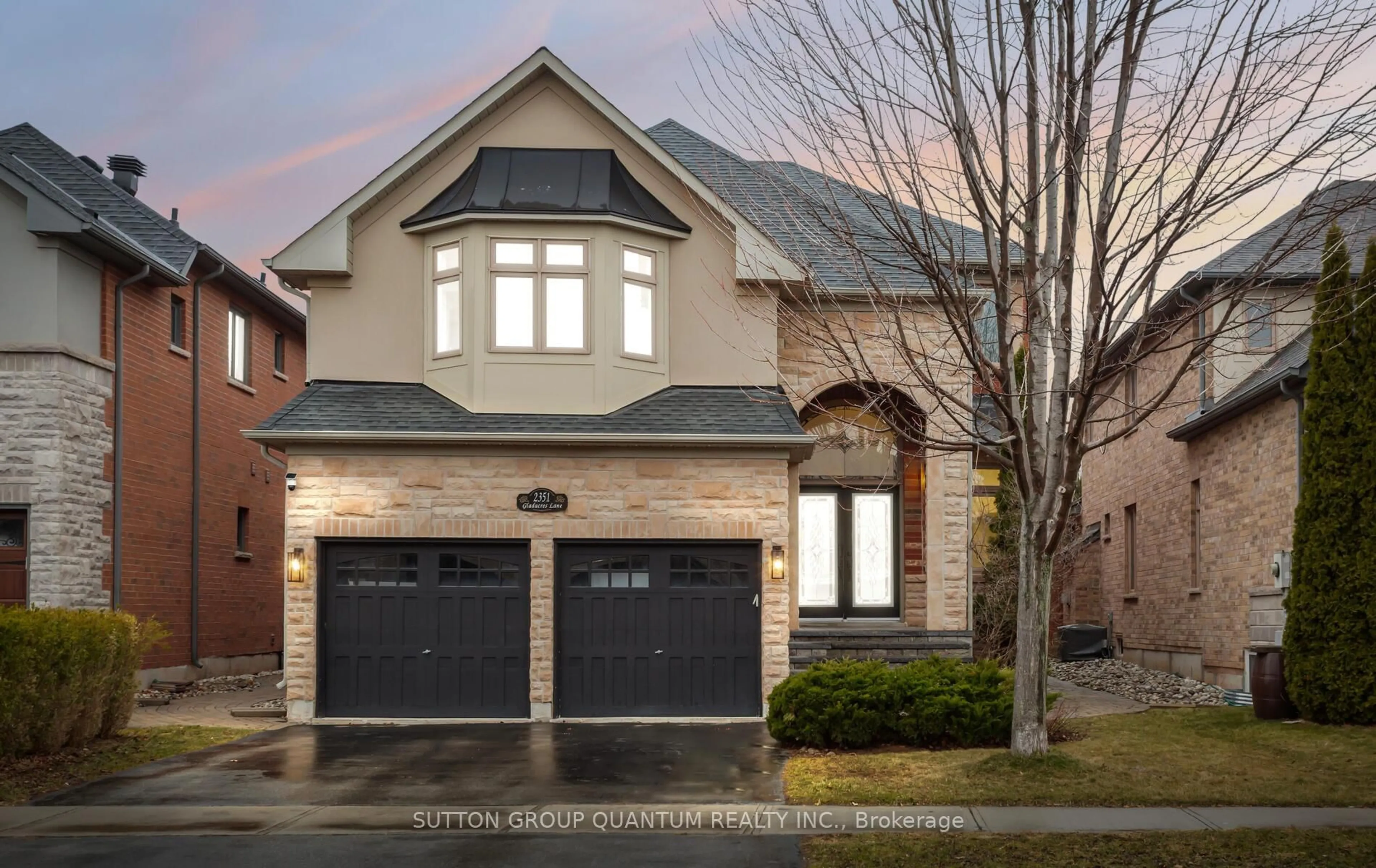 Home with brick exterior material, street for 2351 Gladacres Lane, Oakville Ontario L6M 0G4