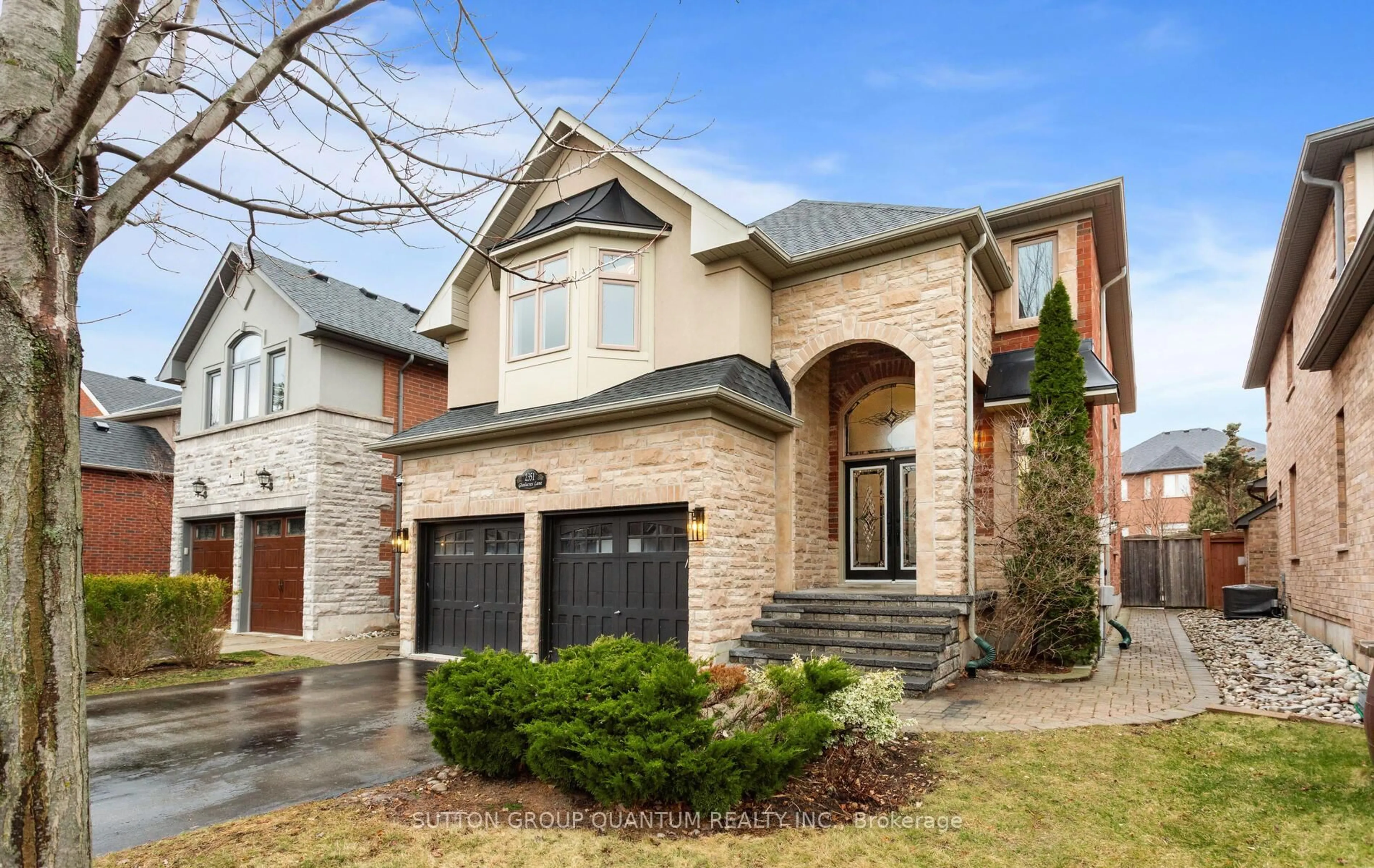 Home with brick exterior material, street for 2351 Gladacres Lane, Oakville Ontario L6M 0G4