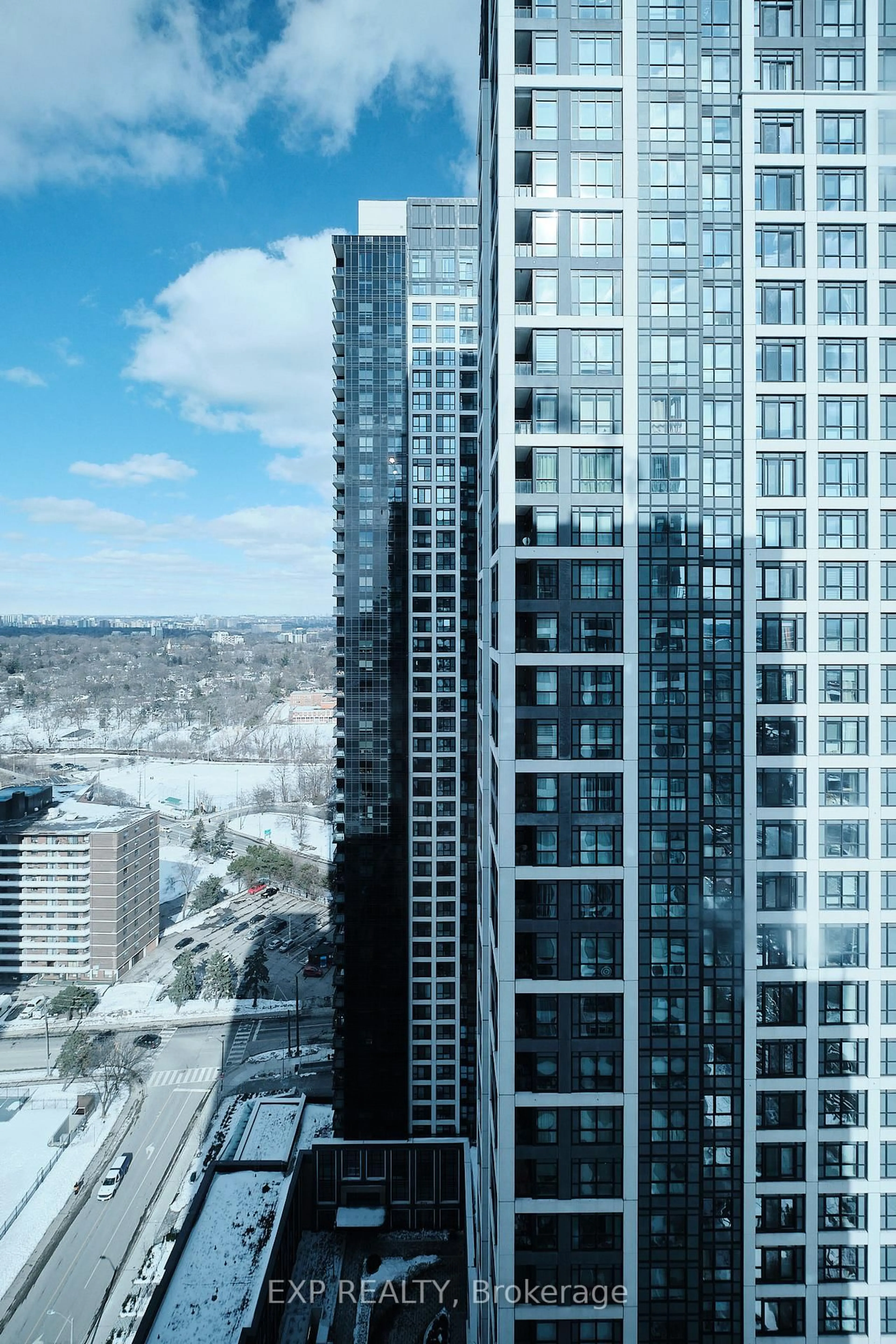 A pic from outside/outdoor area/front of a property/back of a property/a pic from drone, city buildings view from balcony for 9 MABELLE Ave #2919, Toronto Ontario M9A 0E1