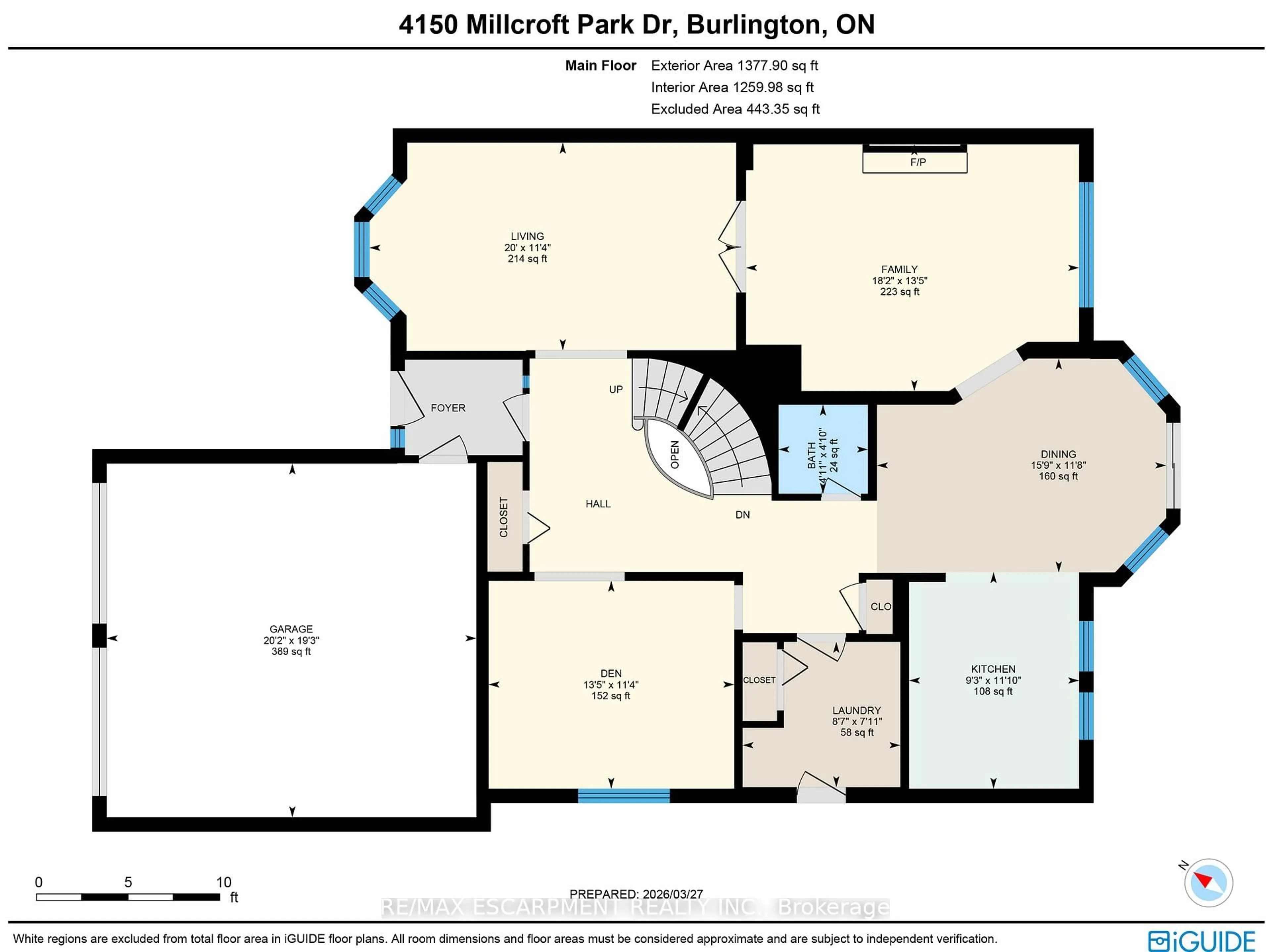 Floor plan for 4150 Millcroft Park Dr, Burlington Ontario L7M 3V1