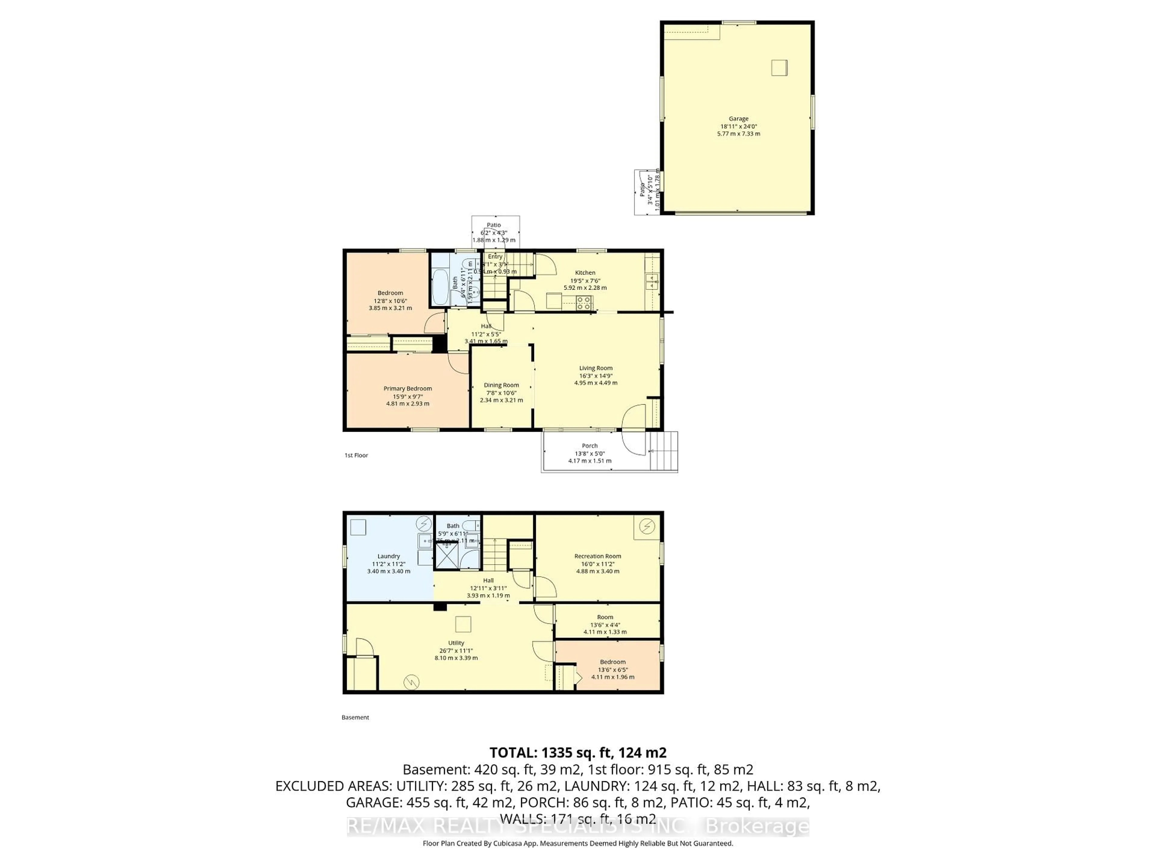 Floor plan for 143 Confederation St, Halton Hills Ontario L7G 3S3