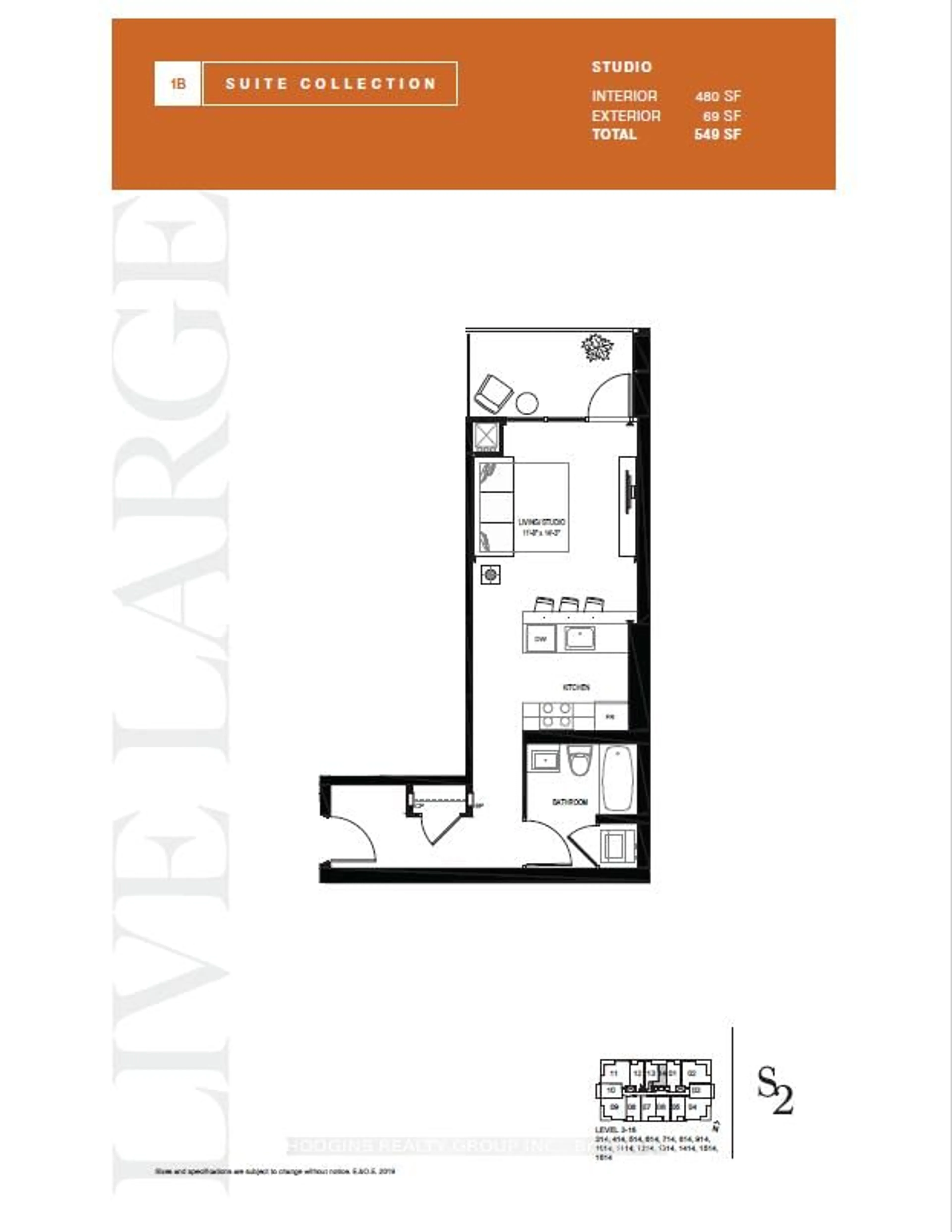 Floor plan for 1035 Southdown Rd #1714, Mississauga Ontario L5J 0A2