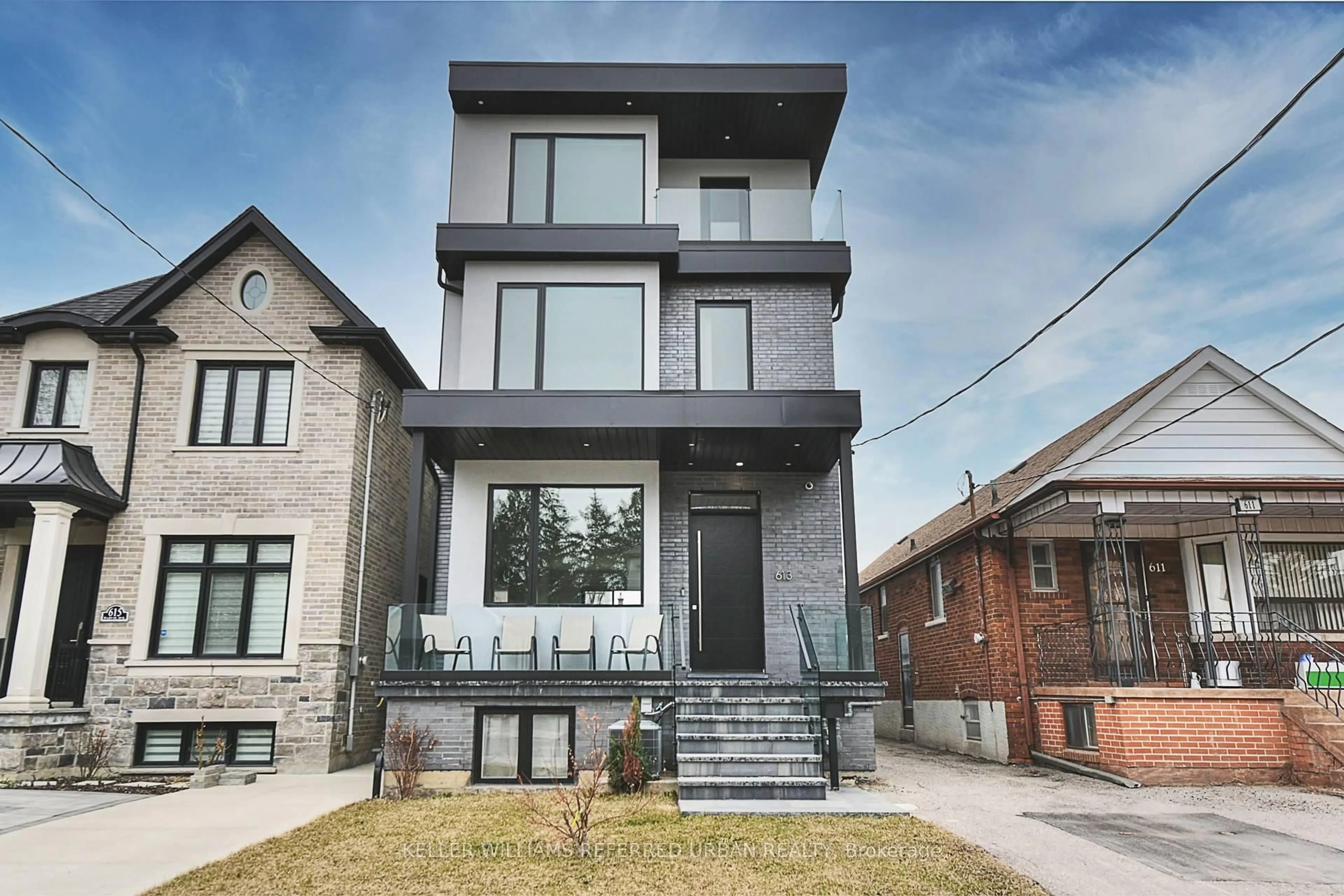 Home with brick exterior material, building for 613 Harvie Ave, Toronto Ontario M6E 4M4