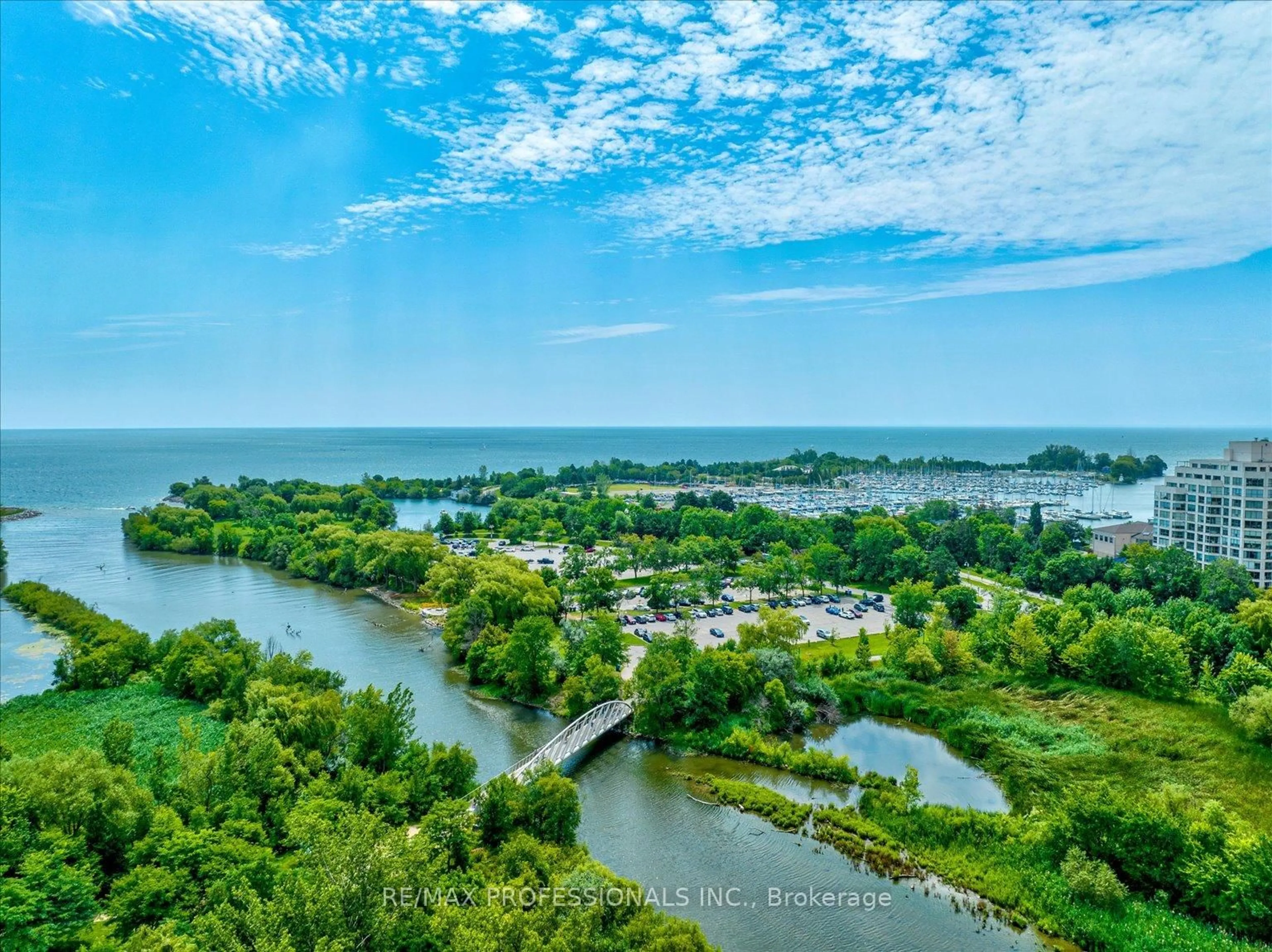 A pic from outside/outdoor area/front of a property/back of a property/a pic from drone, water/lake/river/ocean view for 2212 Lake Shore Blvd #4003, Toronto Ontario M8V 0C2