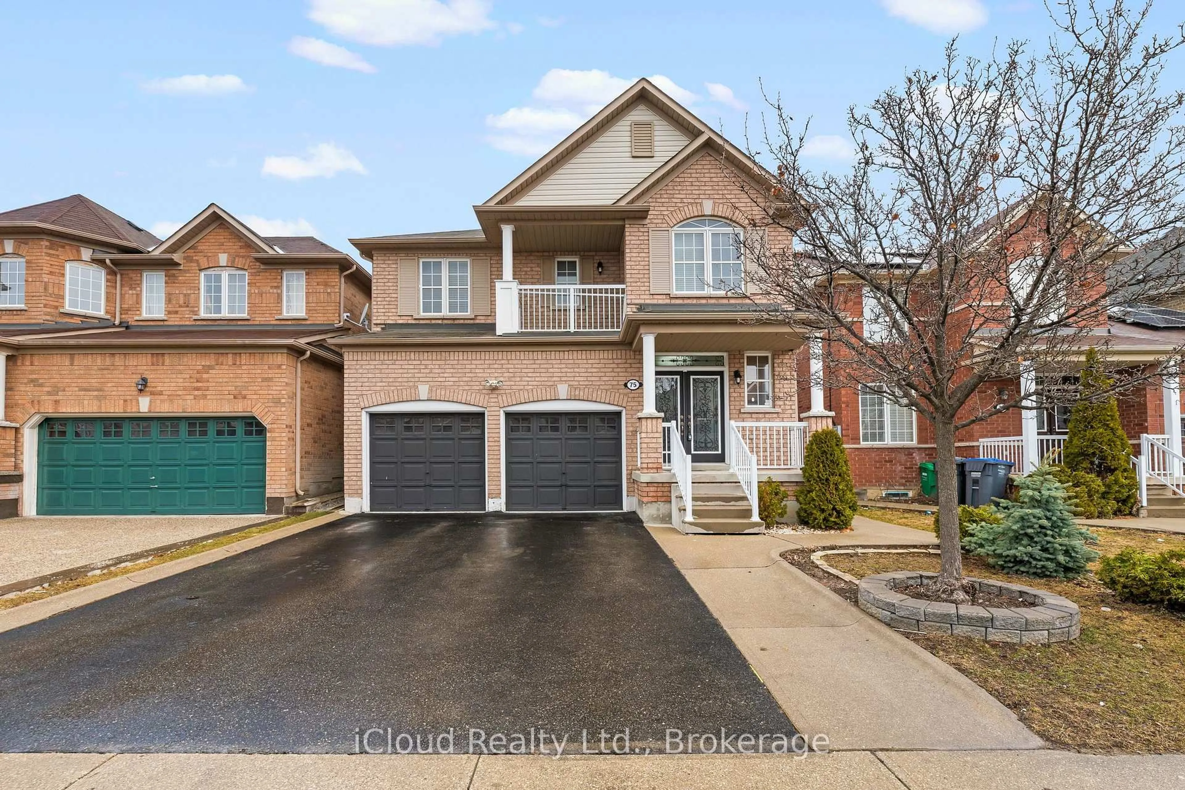 Home with brick exterior material, street for 75 Iron Block Dr, Brampton Ontario L7A 0J1